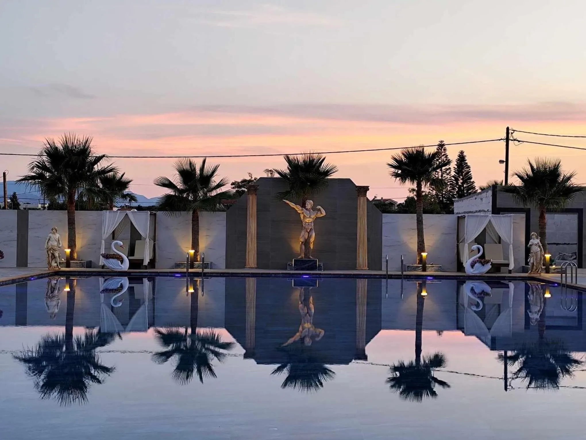 Swimming pool in Paradice Hotel Luxury Suites-Near zorbas Beach-FREE Breakfast