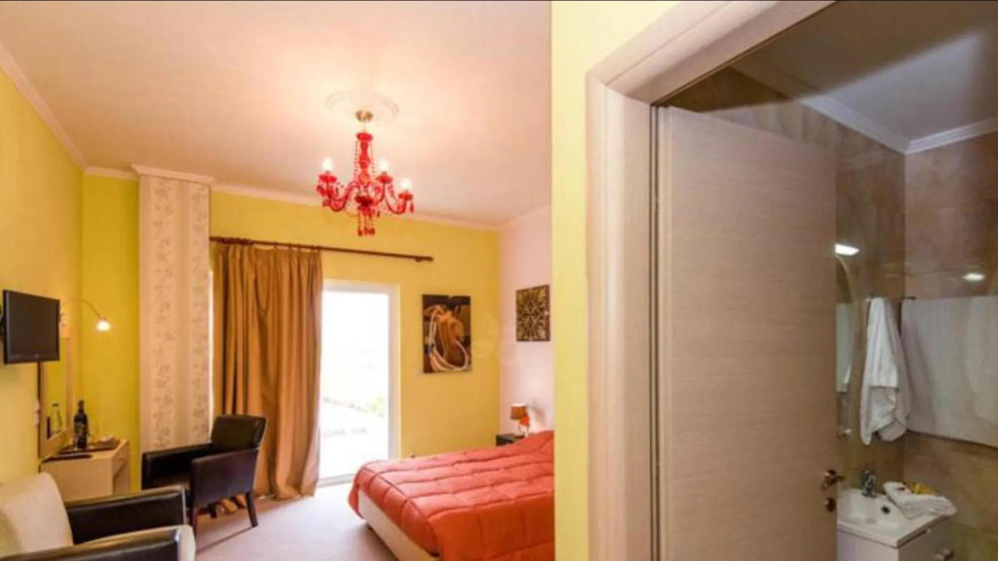 Bedroom, Bed in Paradice Hotel Luxury Suites-Near zorbas Beach-FREE Breakfast