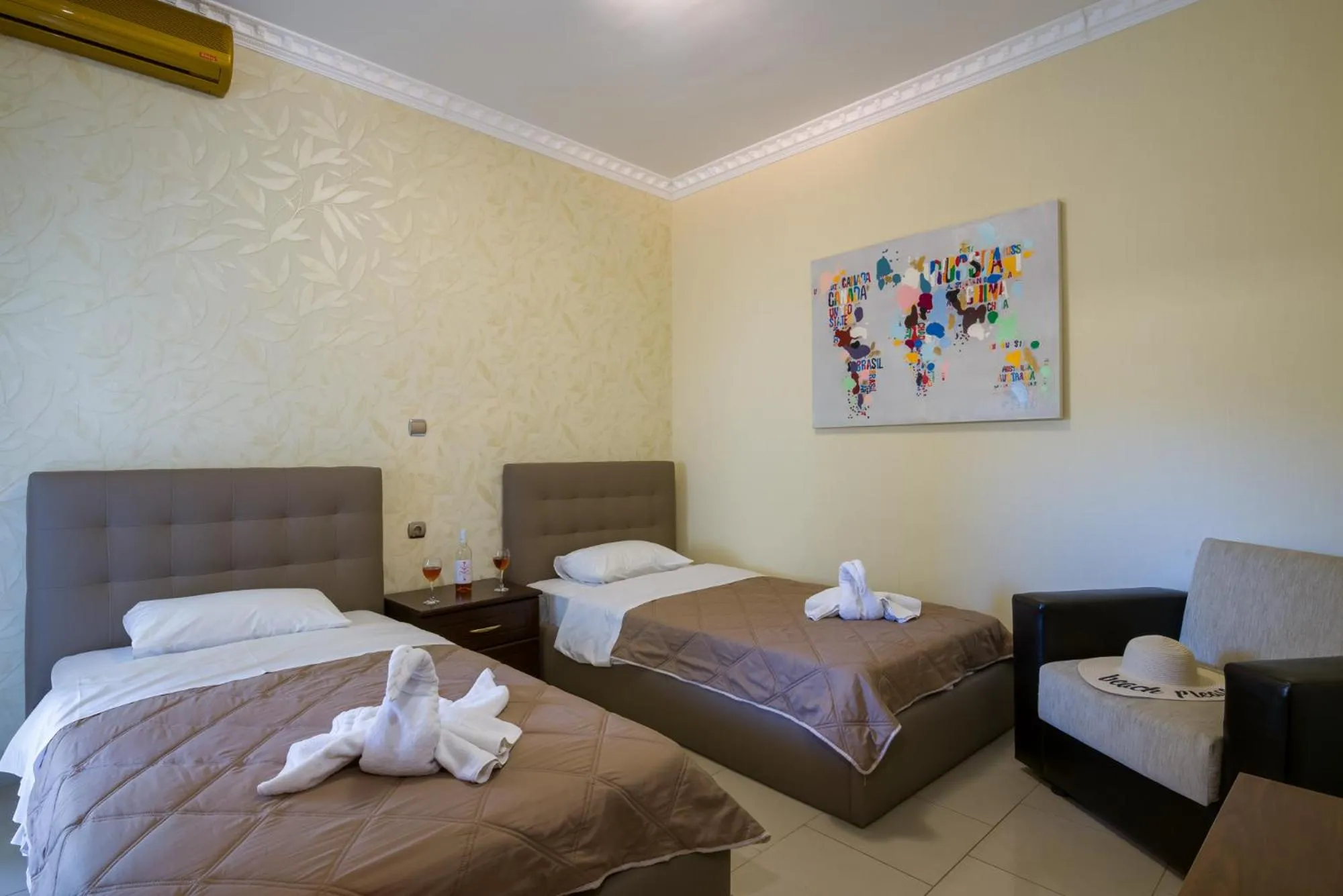 Bedroom, Bed in Paradice Hotel Luxury Suites-Near zorbas Beach-FREE Breakfast