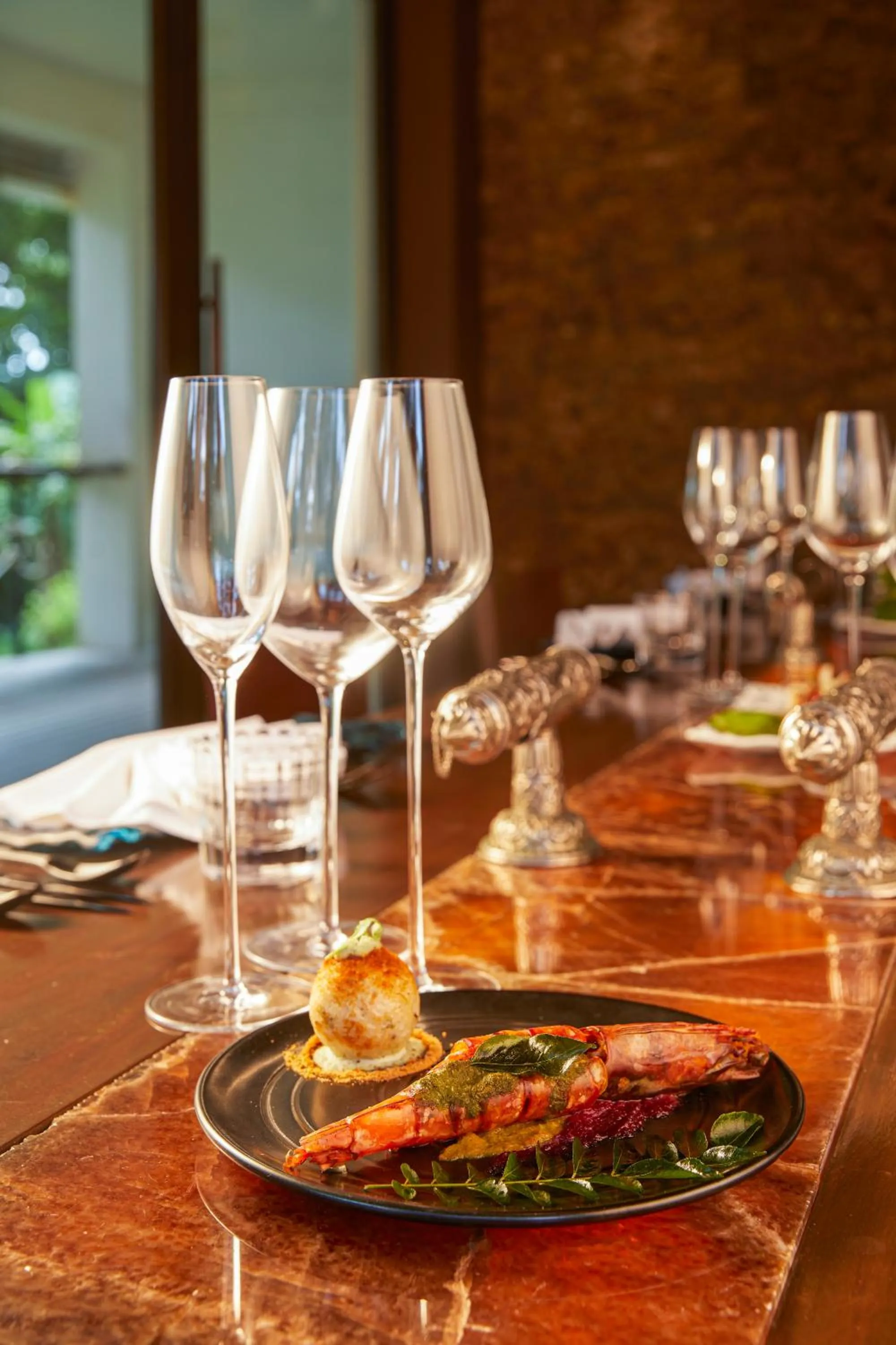 Food close-up in Taj Exotica Resort & Spa, Andamans