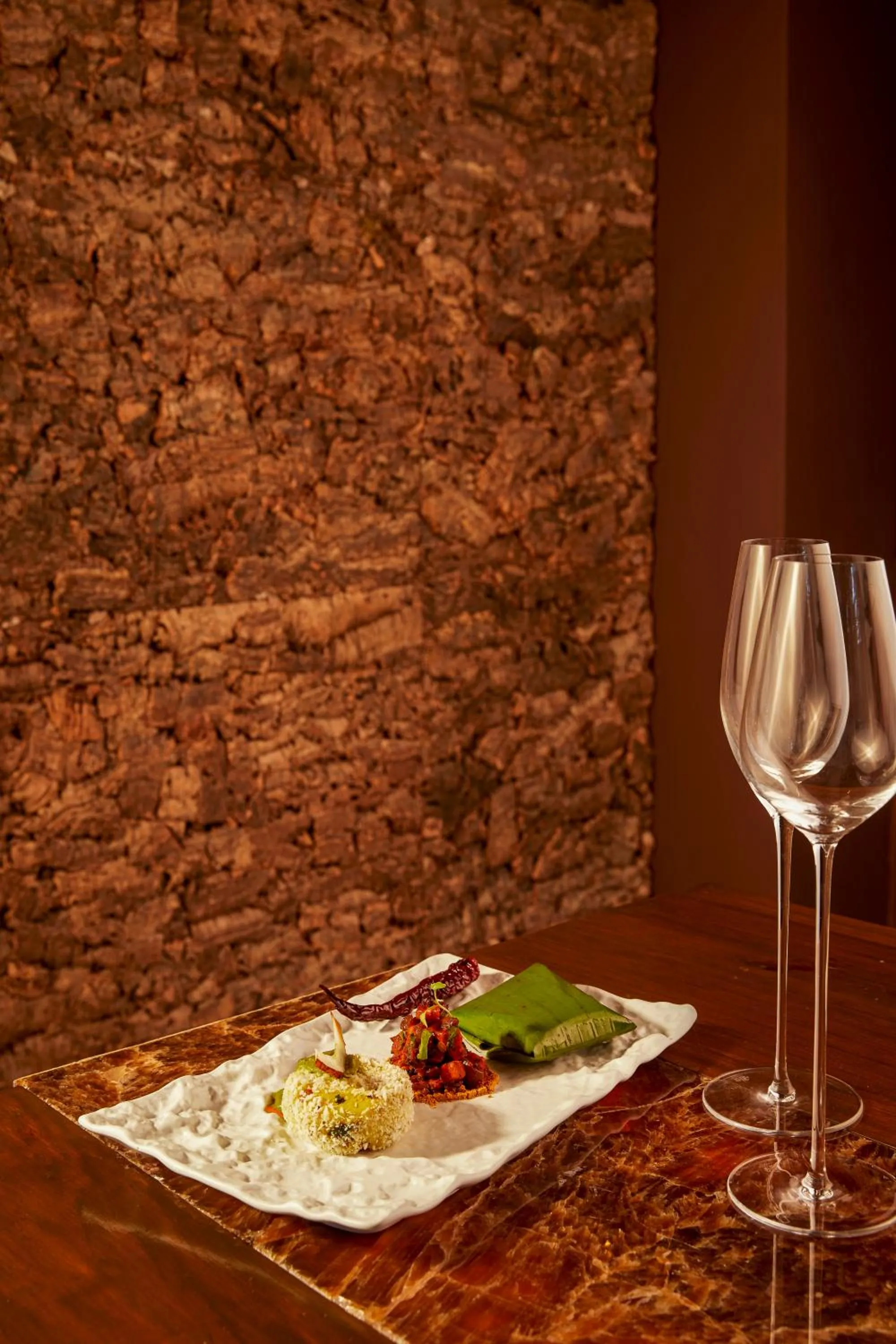 Food close-up in Taj Exotica Resort & Spa, Andamans