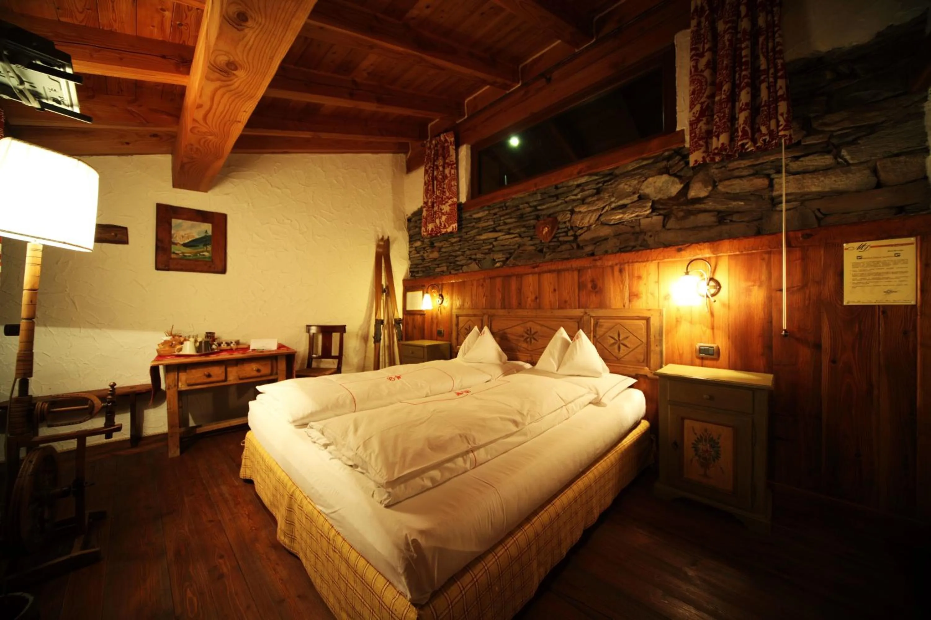 Bed in Eco Chalet Maison Dominique