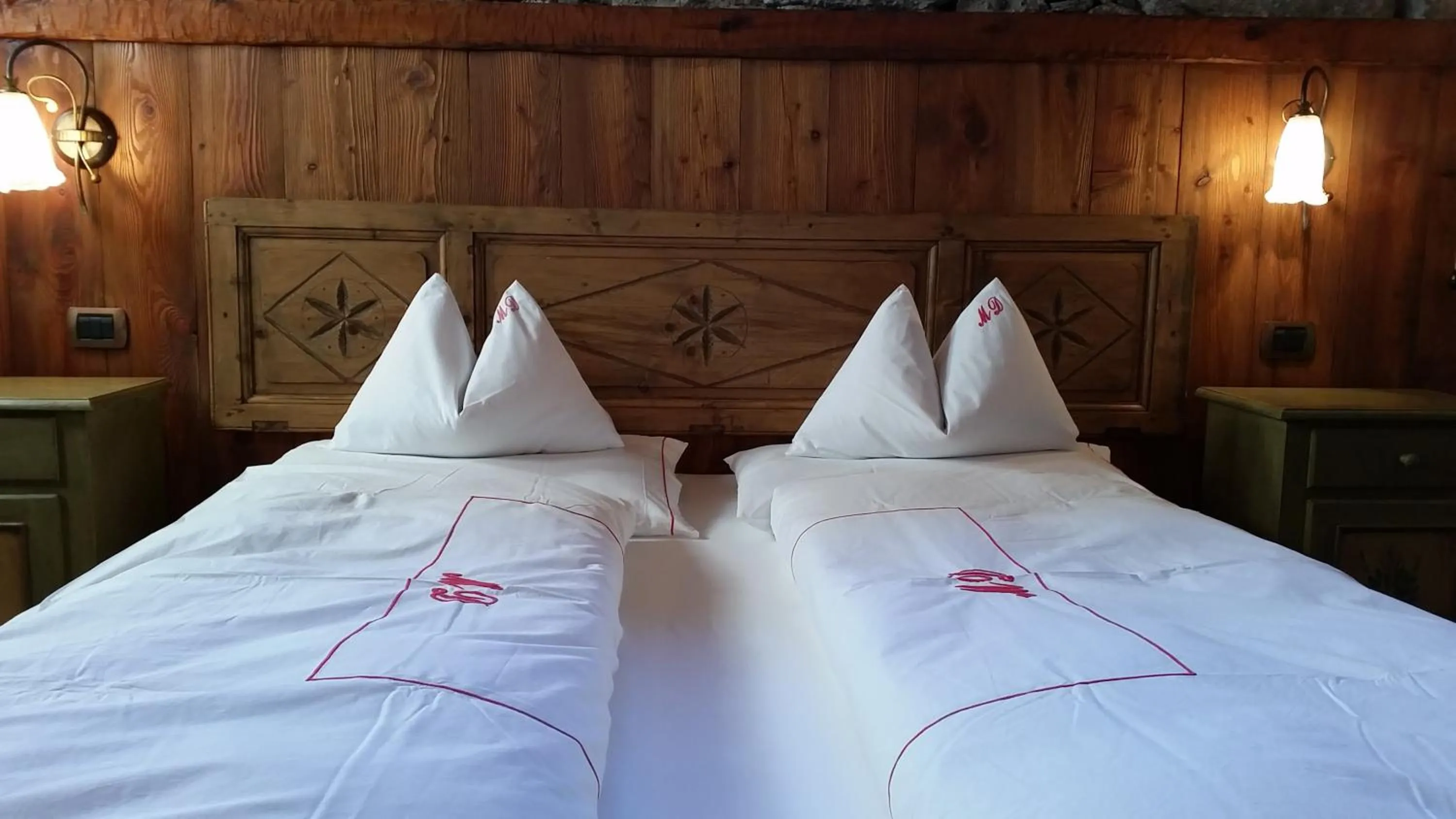 Bedroom in Eco Chalet Maison Dominique