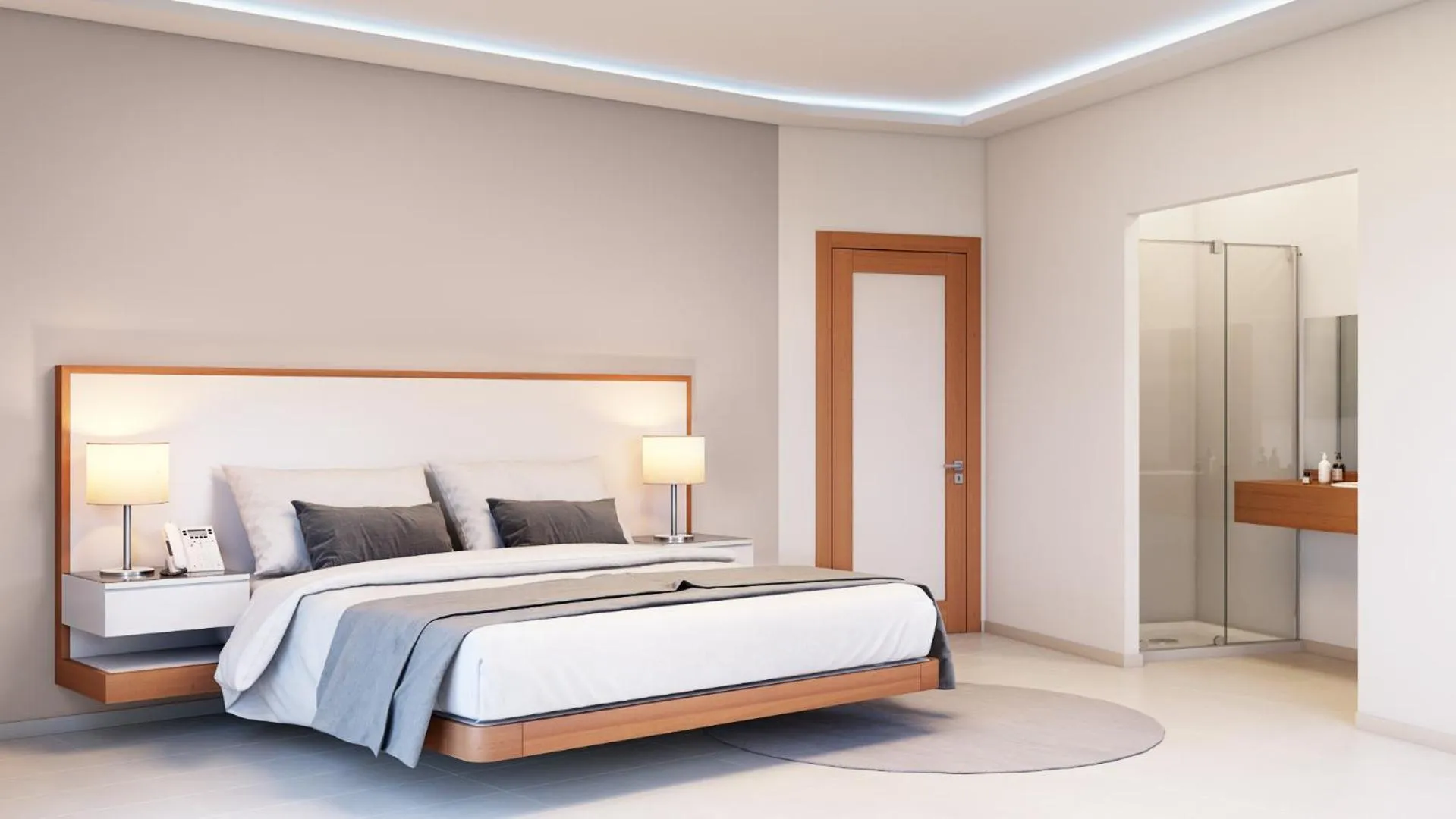 Bed in Alimounda Mare Hotel