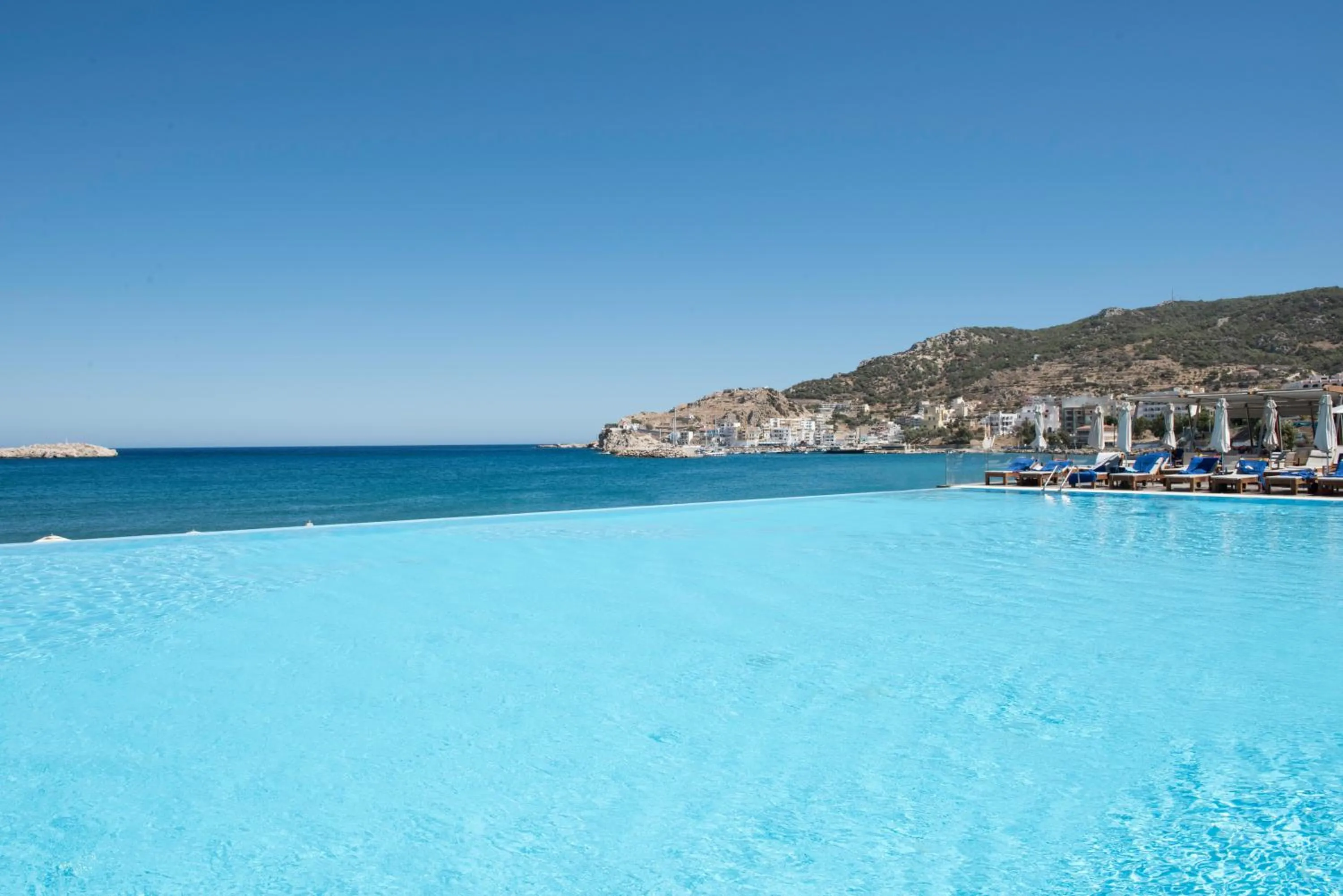 Pool view in Alimounda Mare Hotel