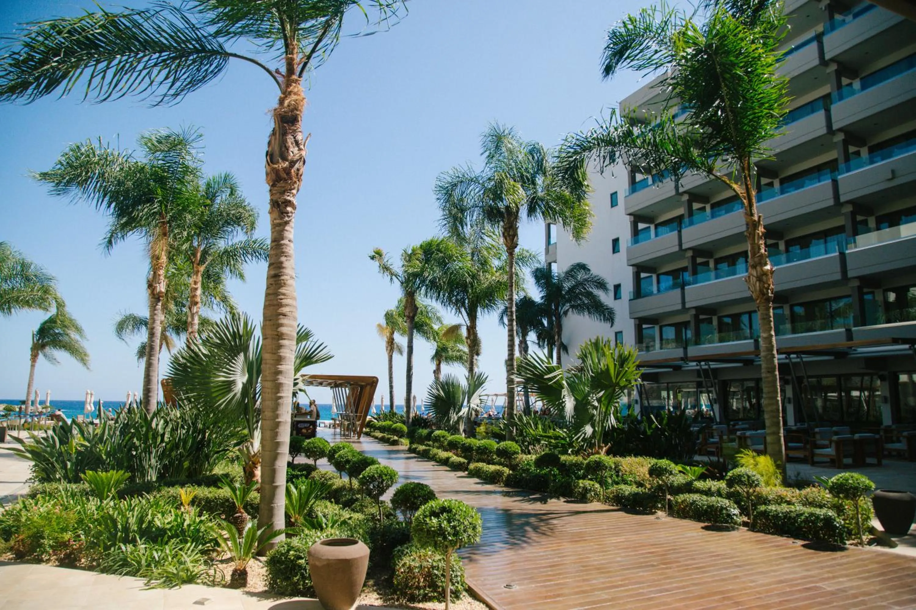 Garden view in Alimounda Mare Hotel