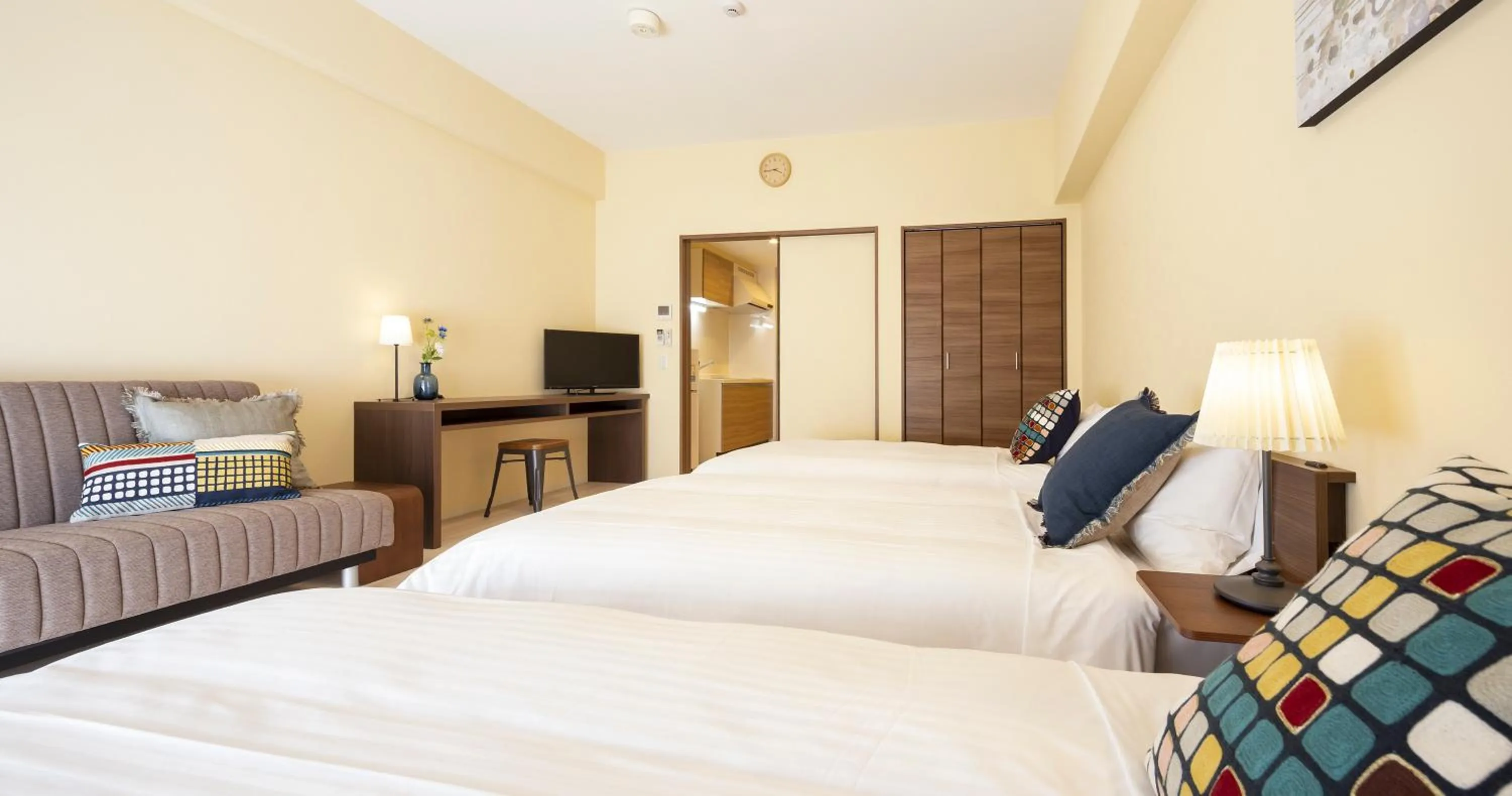 Photo of the whole room, Bed in Nedoco Osaka West