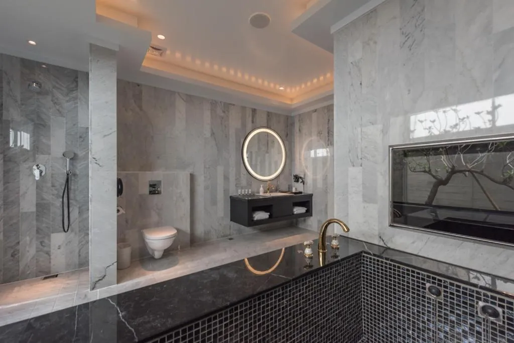 Shower in Green Palm Motel