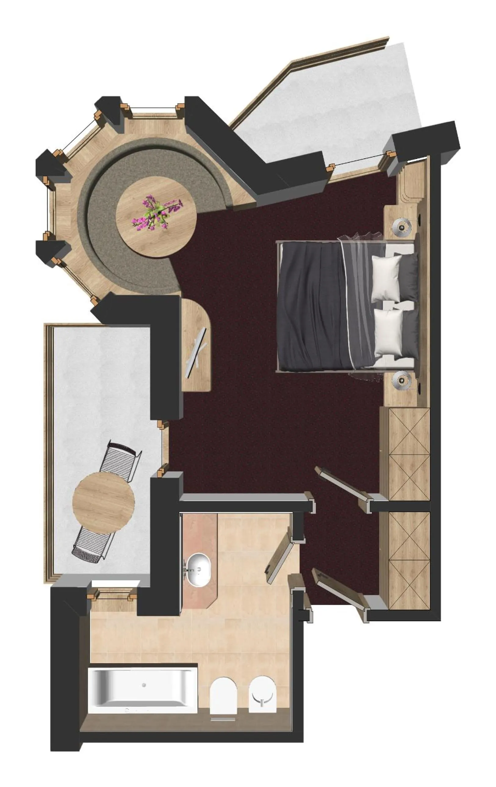 Photo of the whole room in Hotel Condor