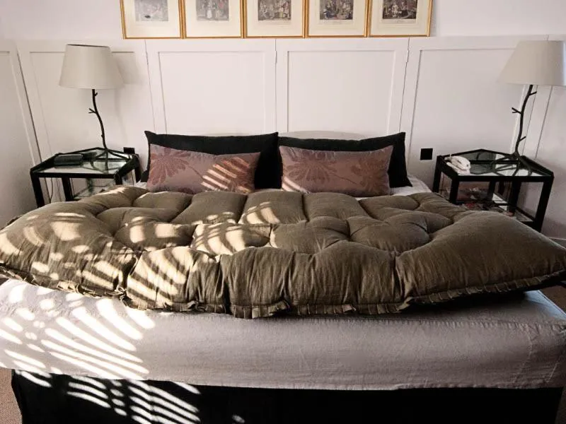 Bed in Monachyle Mhor Hotel