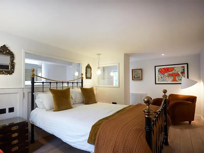 Bed in Monachyle Mhor Hotel