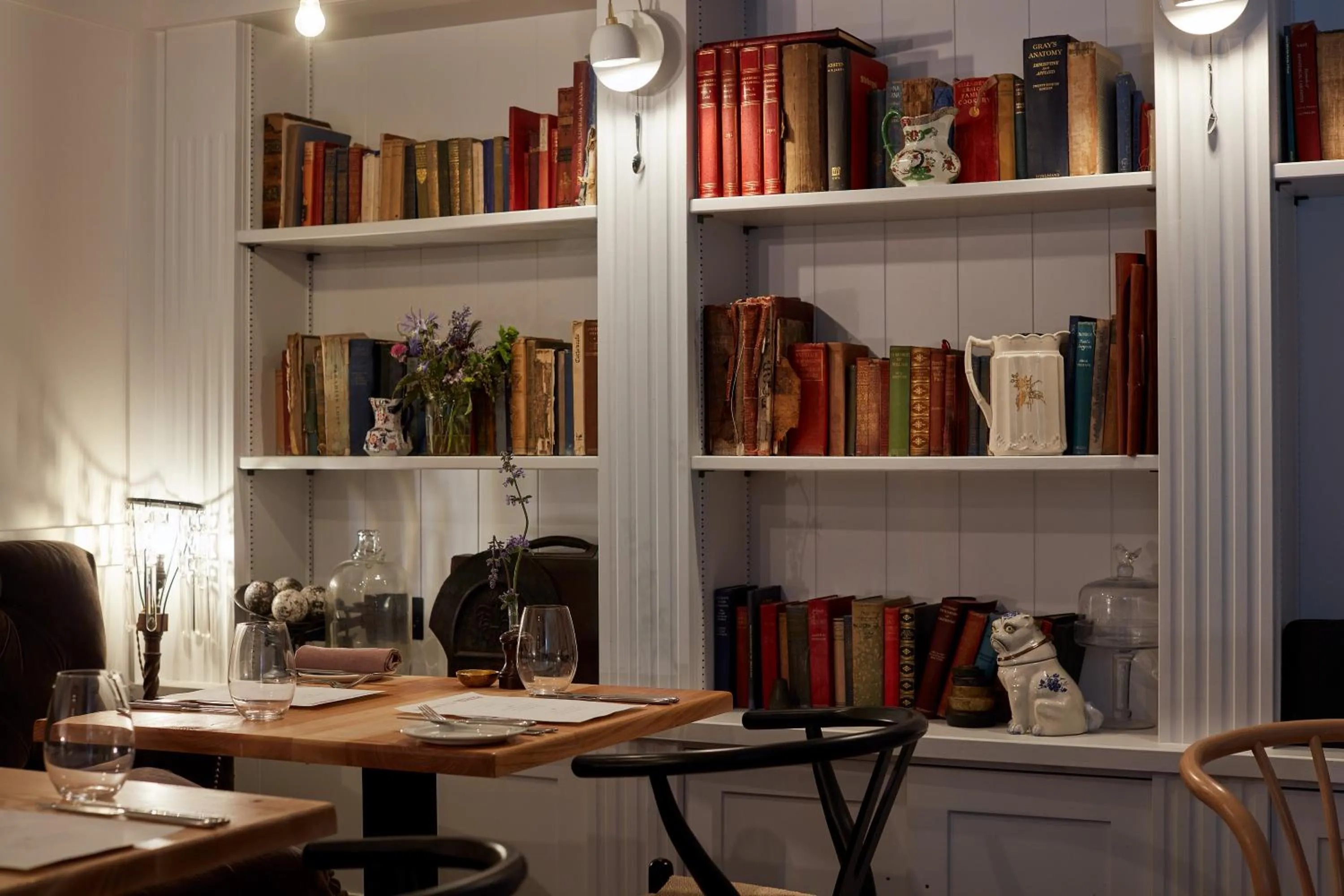 Library in Monachyle Mhor Hotel