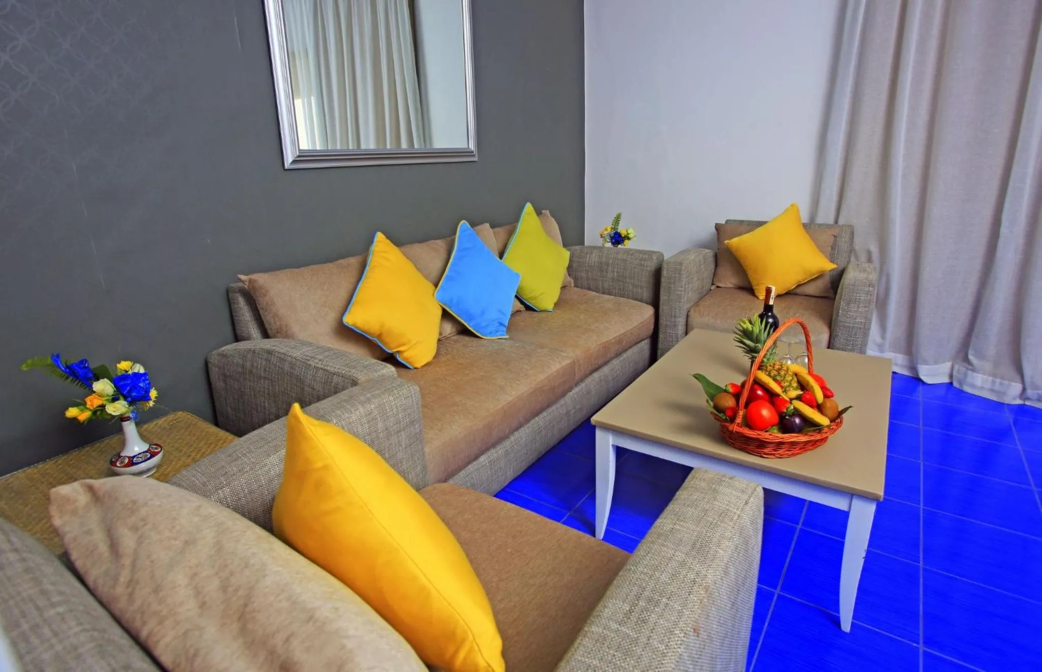 Living room in Dunes d'Or Ocean Club