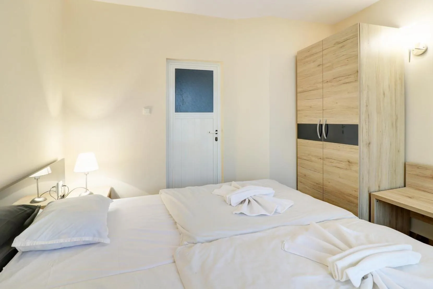 Seating area, Bed in Family Hotel Jupiter