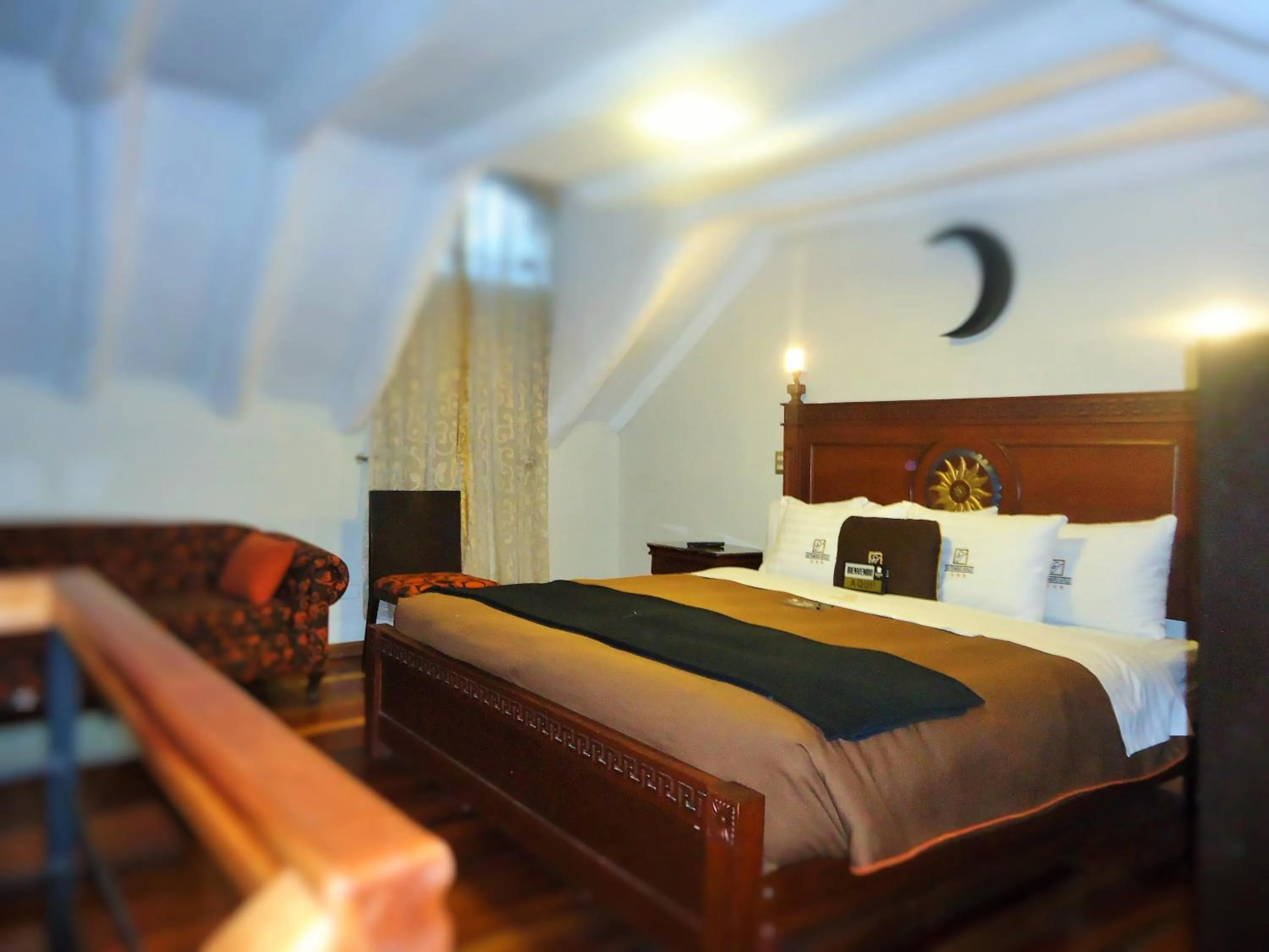 Bed in Hotel San Francisco Plaza