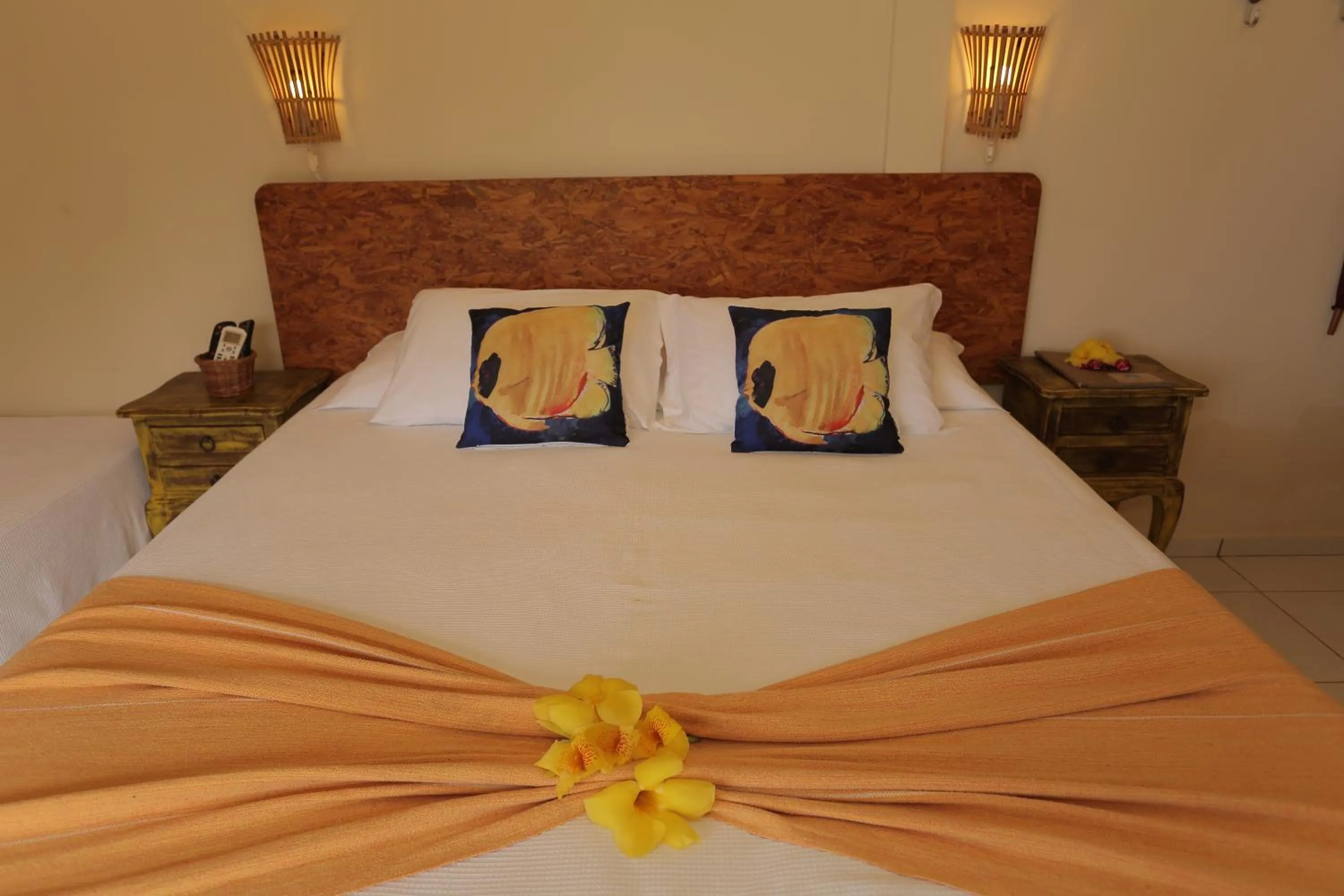 Bed in Pousada Ilha do Frade