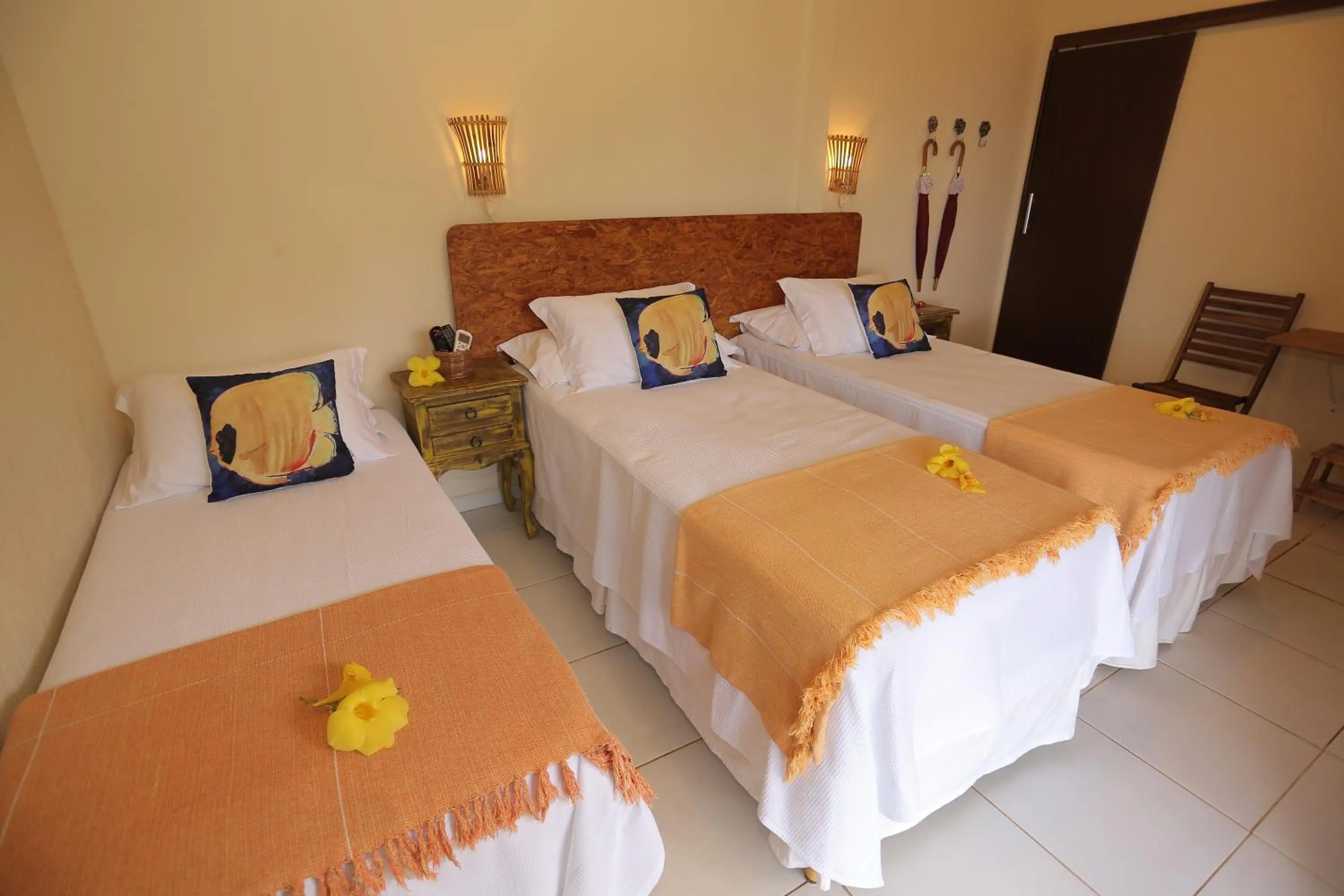 Bed in Pousada Ilha do Frade