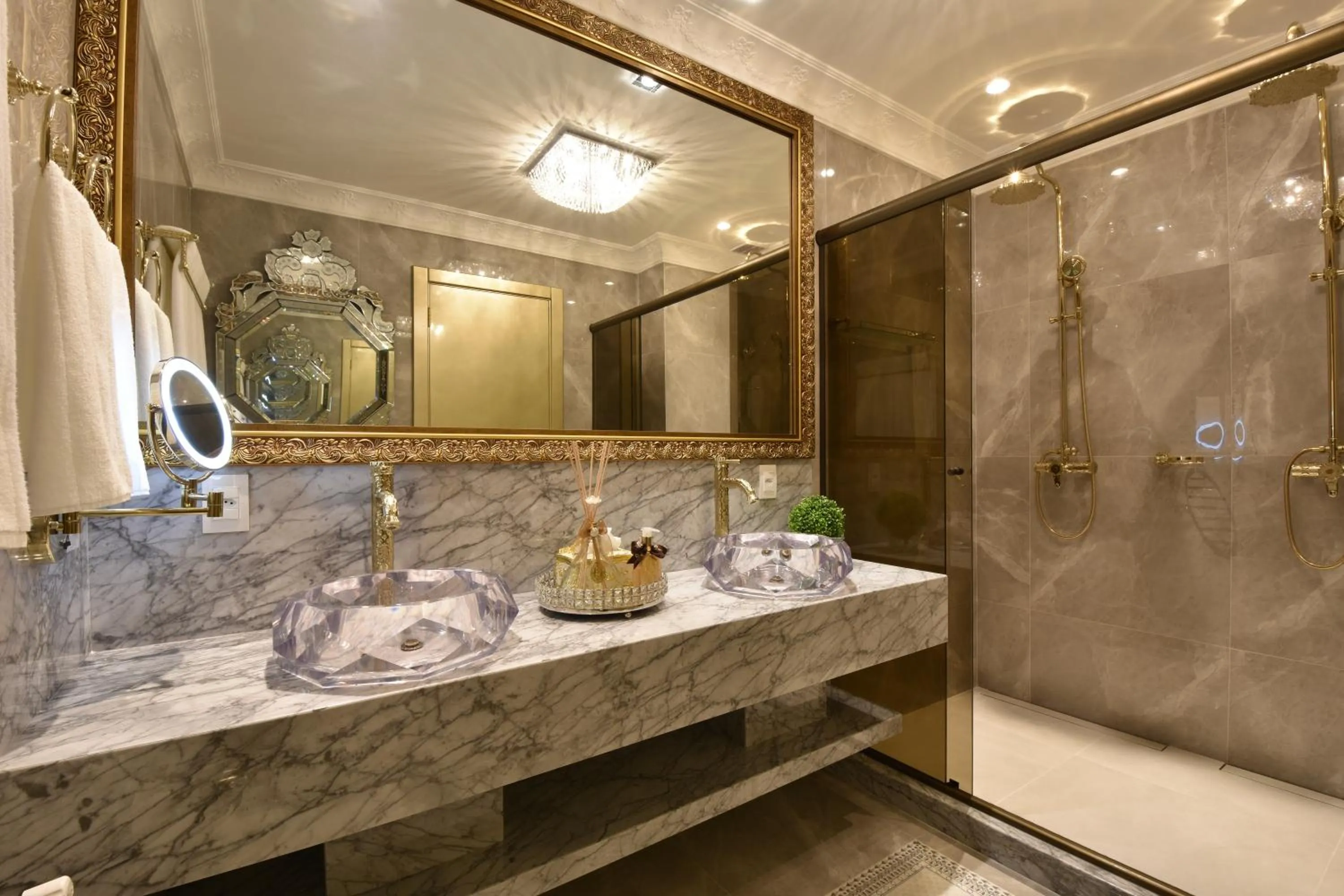 Shower in Hotel Colline de France