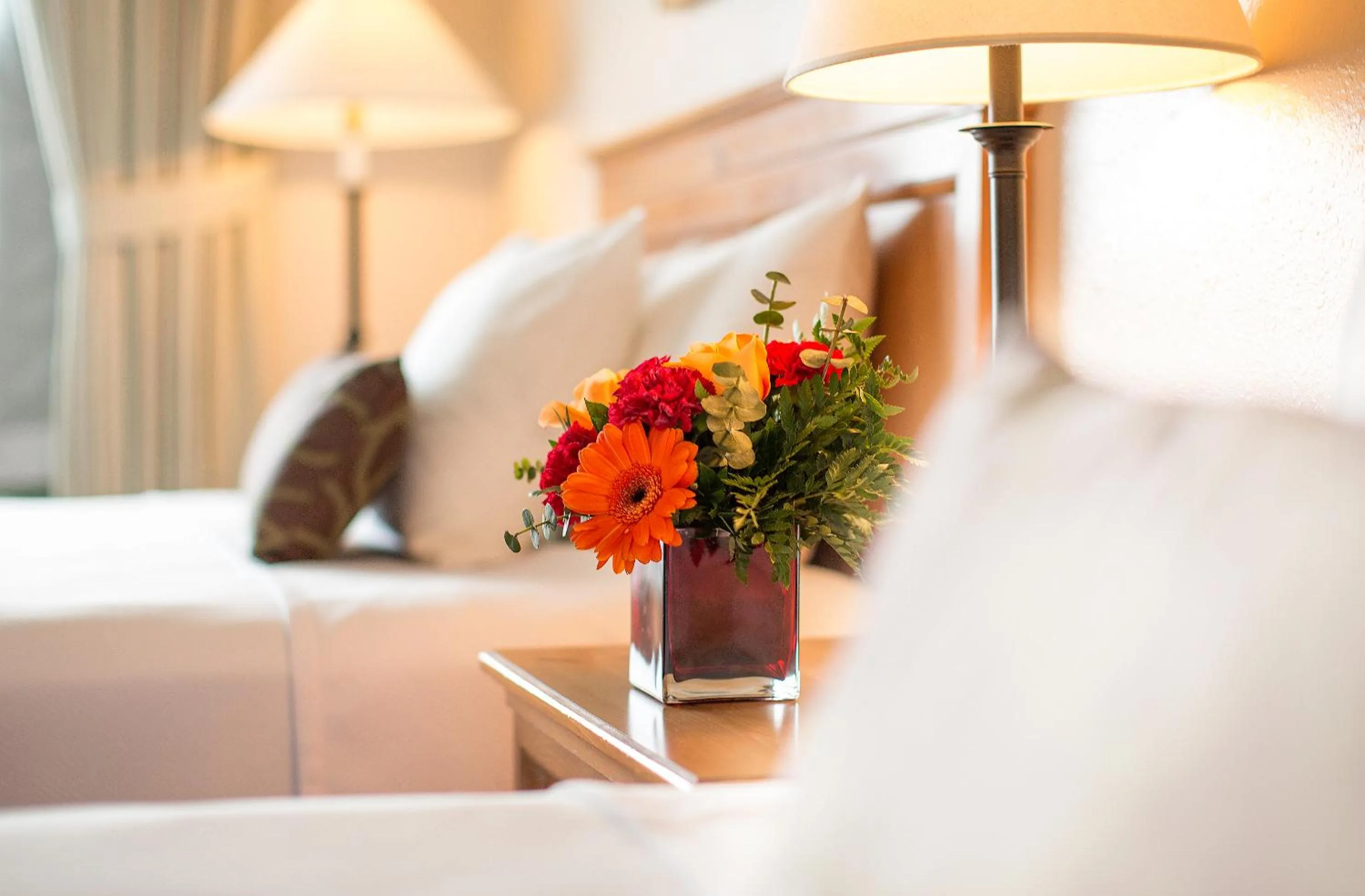 Decorative detail, Bed in Coast Inn at Lake Hood