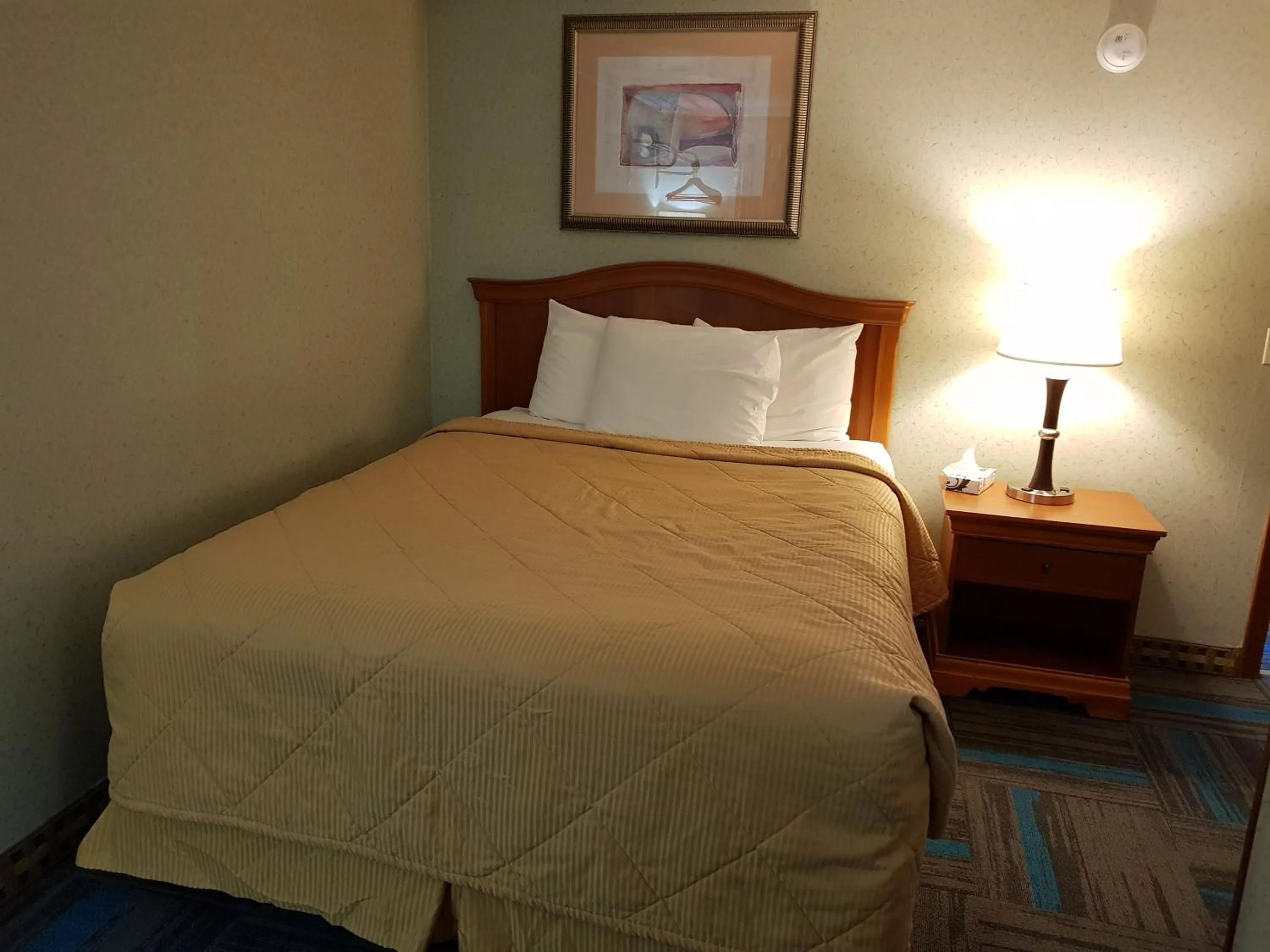 Bed in Franconia Notch Motel