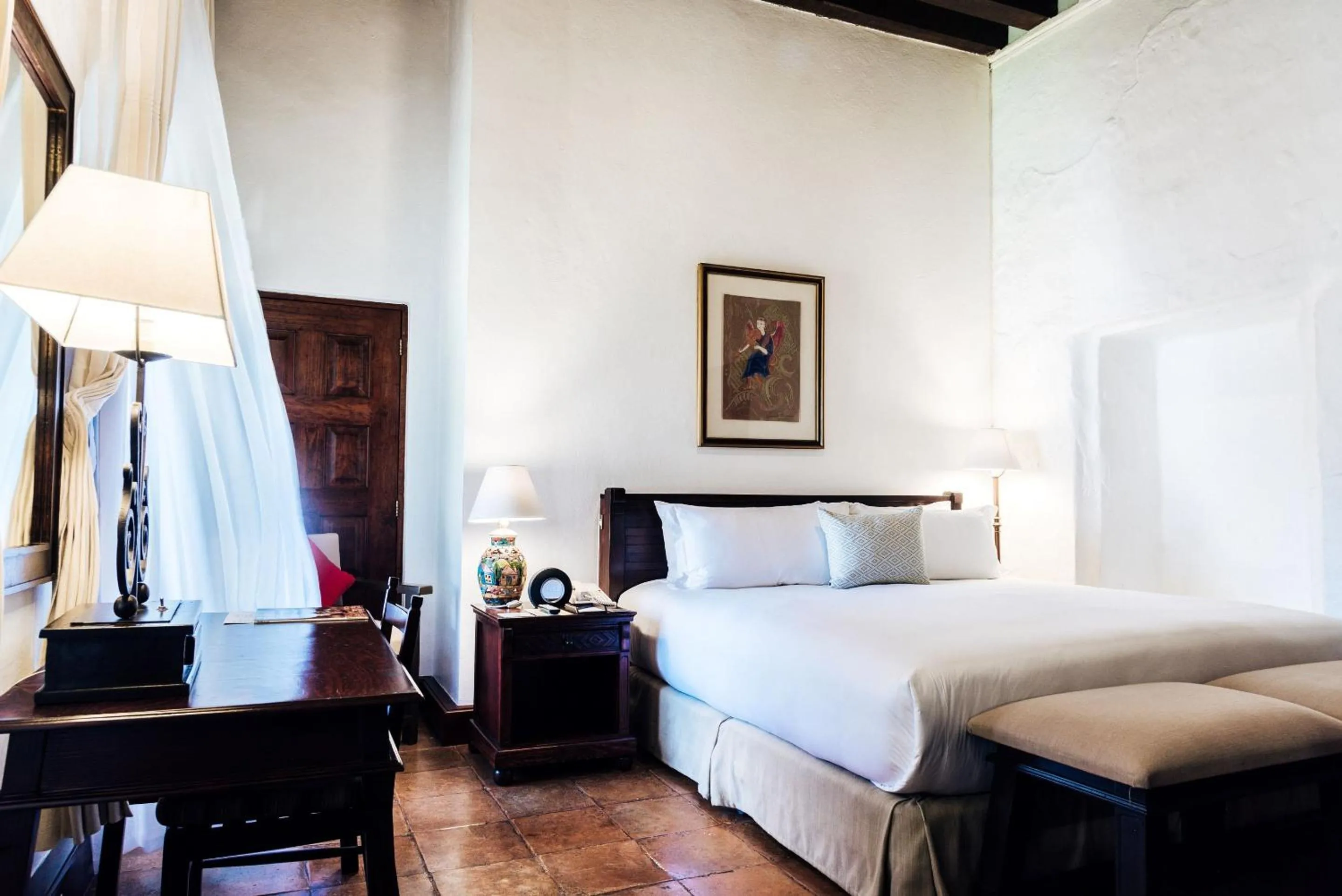 Bedroom, Bed in Quinta Real Oaxaca