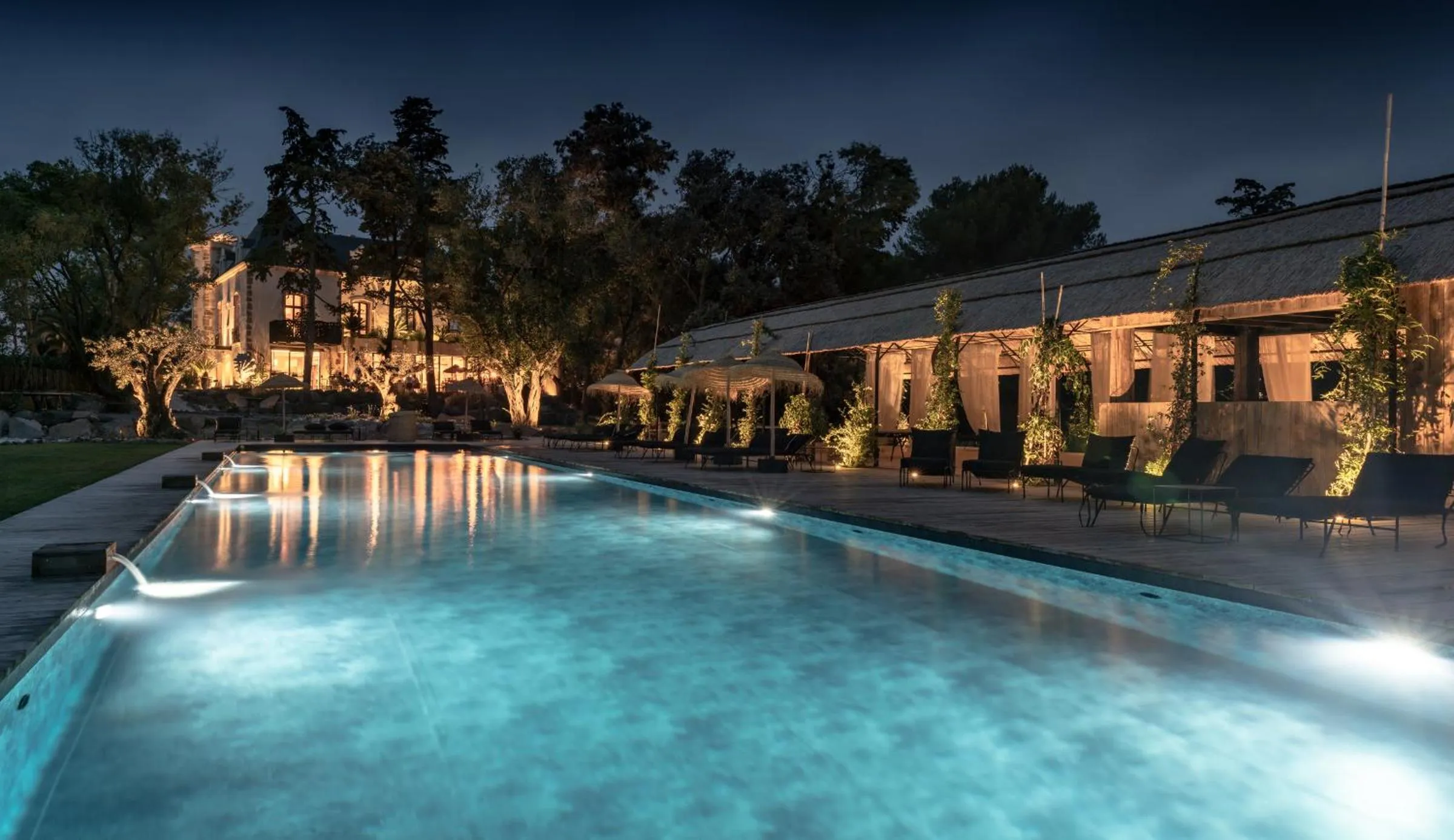 Pool view in Domaine Tarbouriech, Demeure & Spa