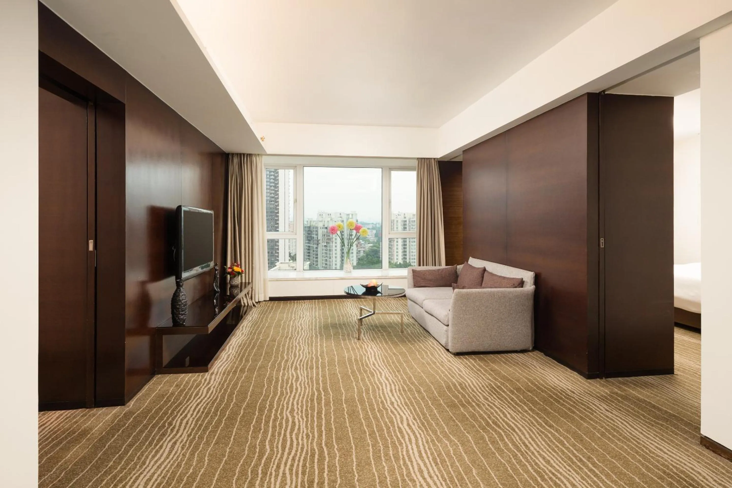 Living room in 广州友和酒店Yuwa Hotel-Free Shuttle Bus to Canton Fair Complex DuringCanton Fair Period