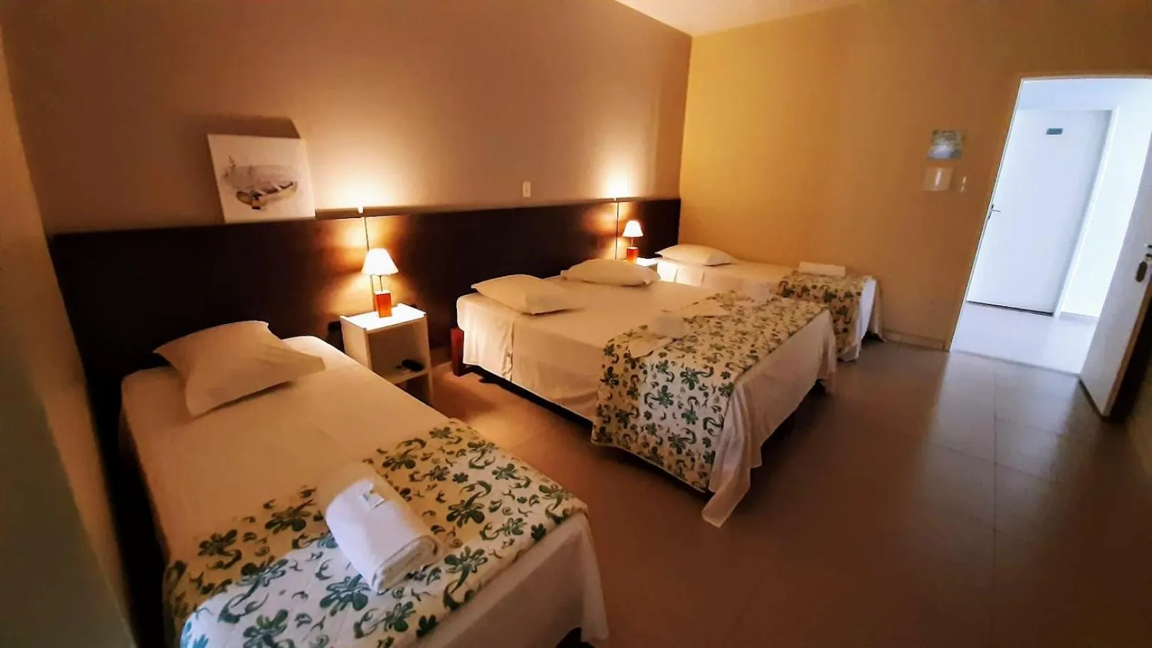 Bed in Hotel Pousada Santos