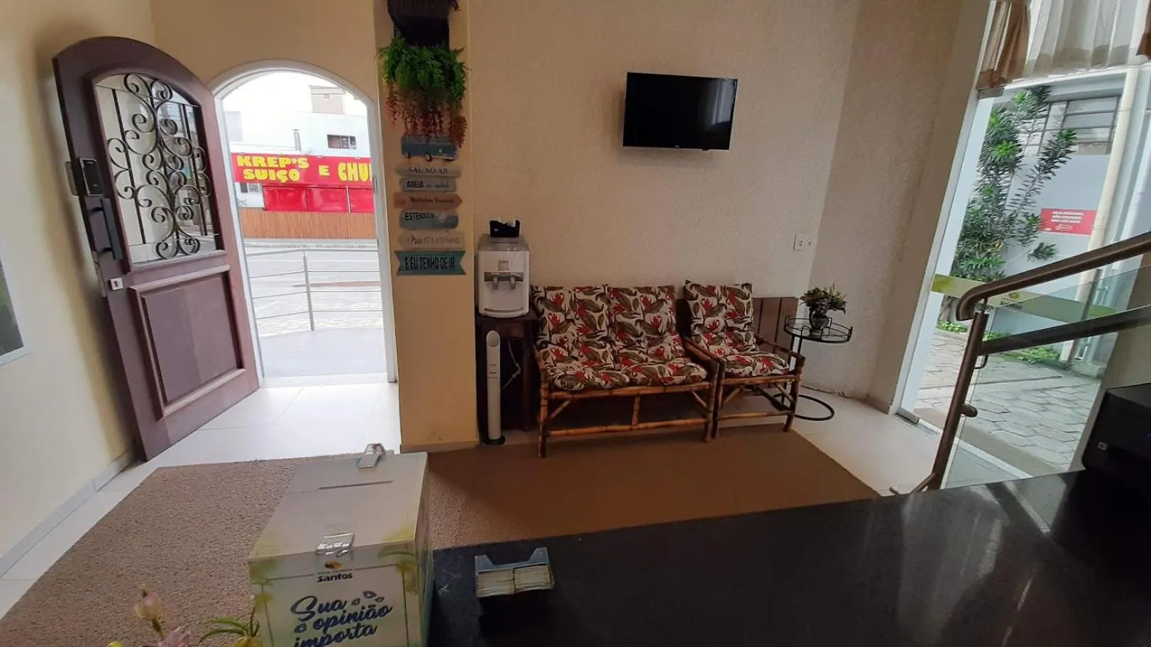 Lobby or reception in Hotel Pousada Santos