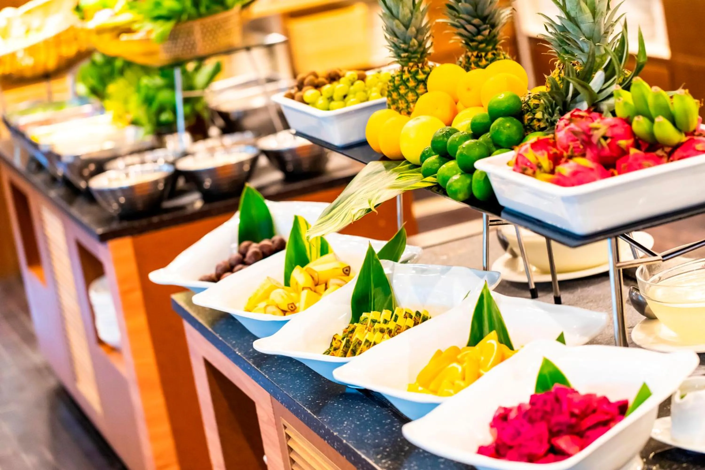 Buffet breakfast in Okuma Private Beach & Resort