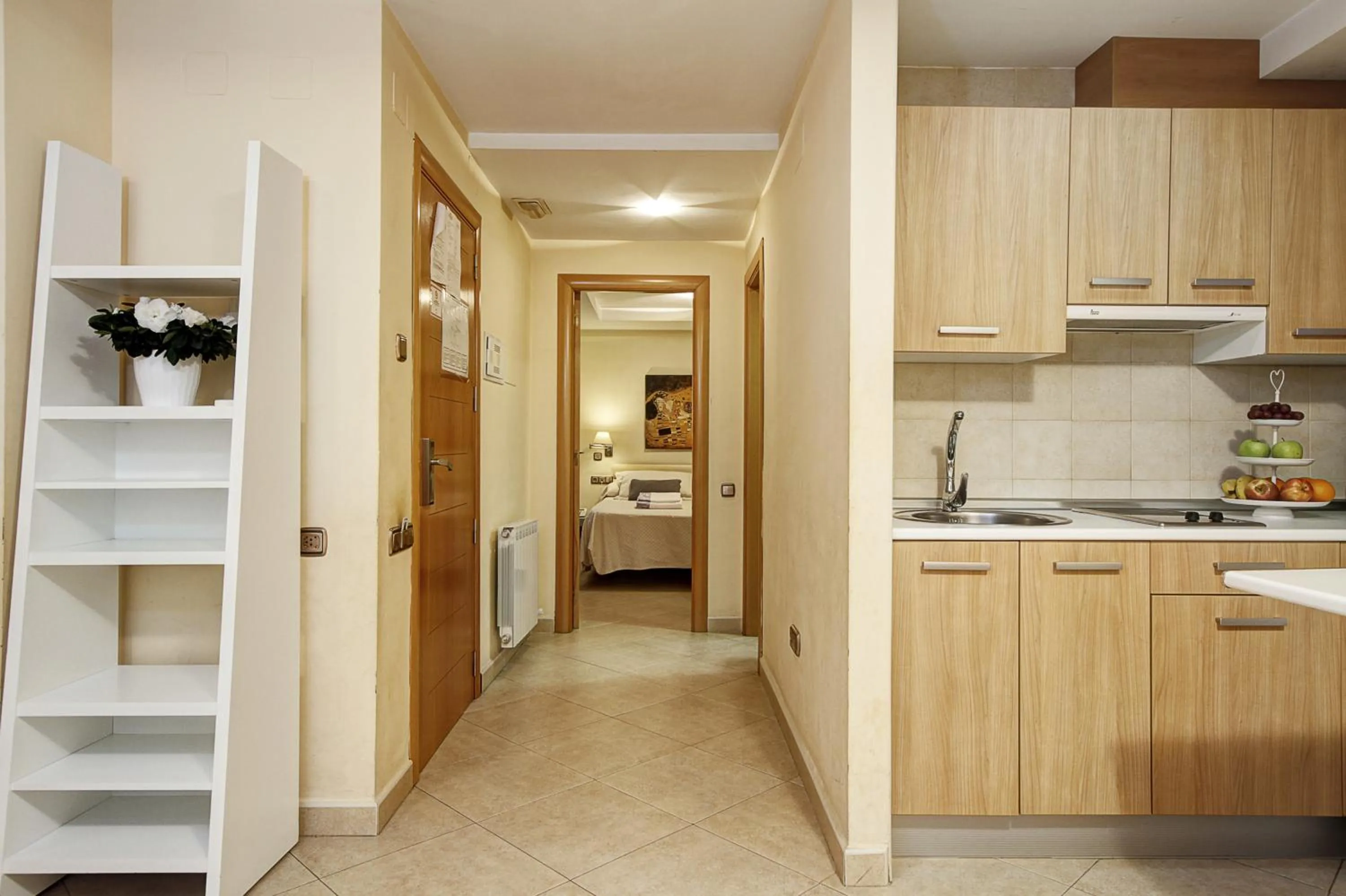 Kitchen or kitchenette in Apartamentos Turísticos Centro