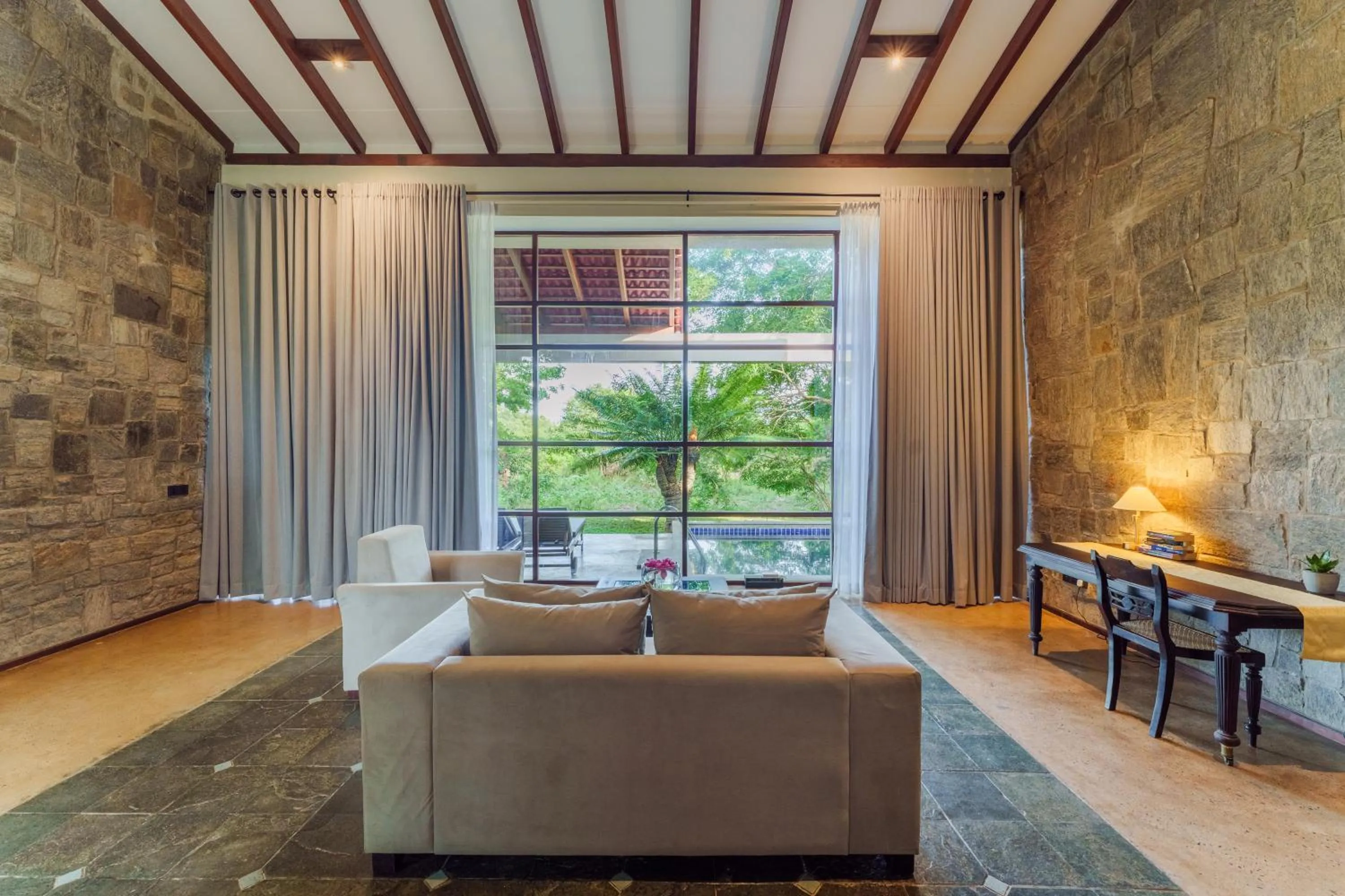 Living room in Ayugiri Ayurveda Wellness Resort Sigiriya