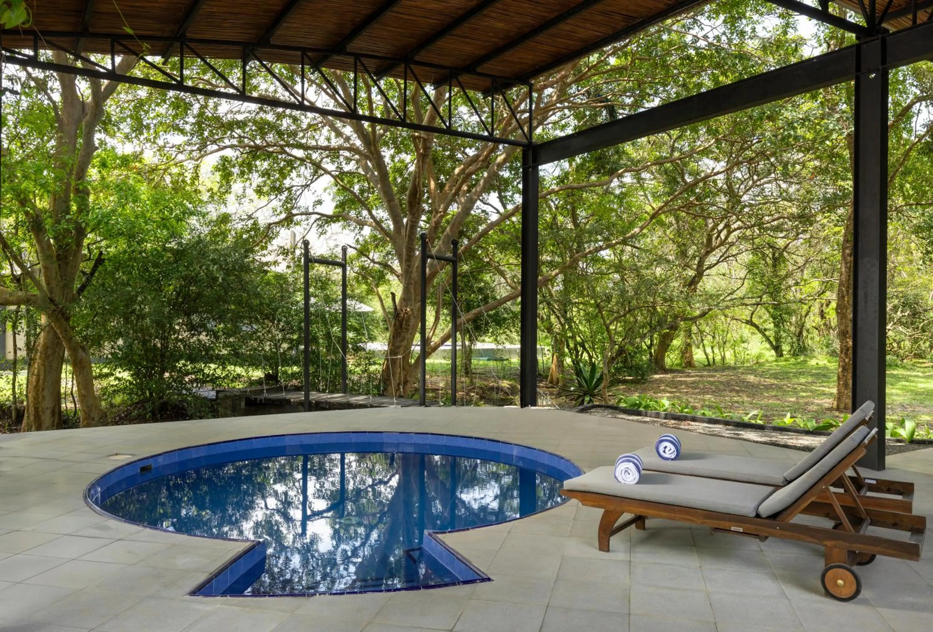 Pool view in Ayugiri Ayurveda Wellness Resort Sigiriya