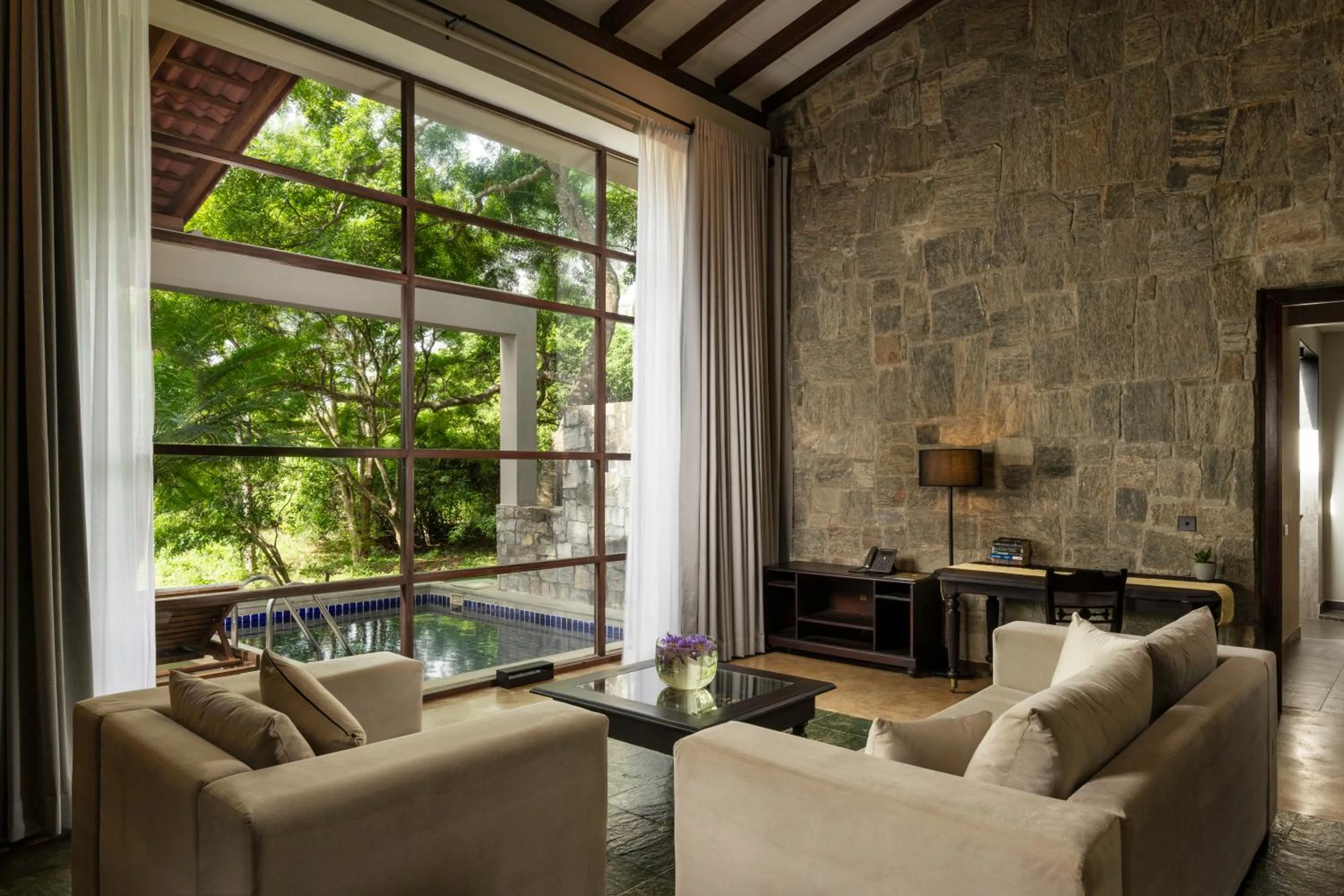 Living room in Ayugiri Ayurveda Wellness Resort Sigiriya