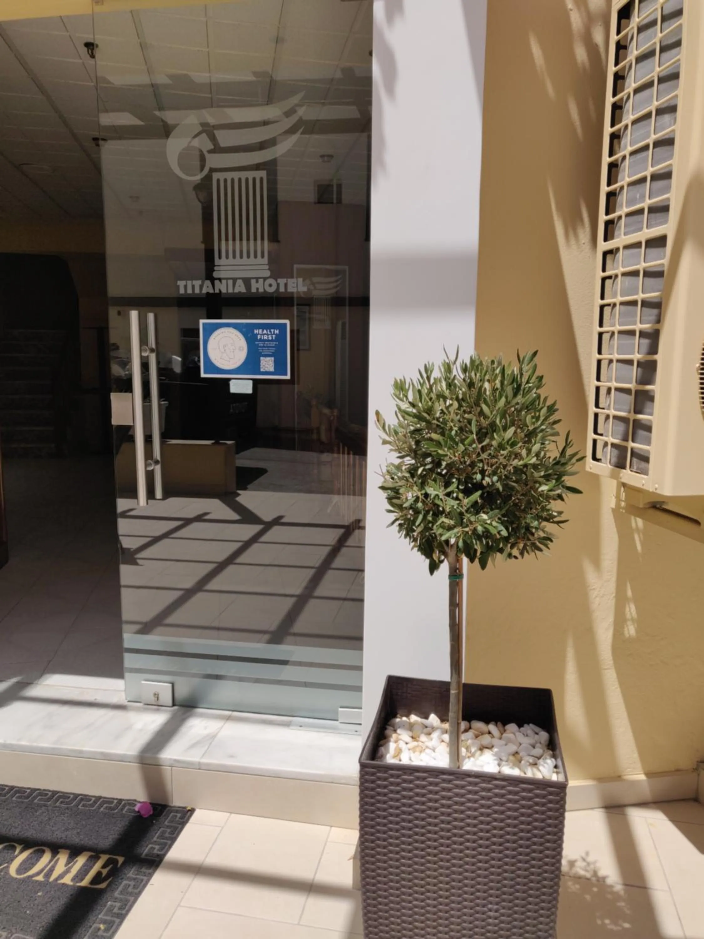 Lobby or reception in Titania Hotel Karpathos