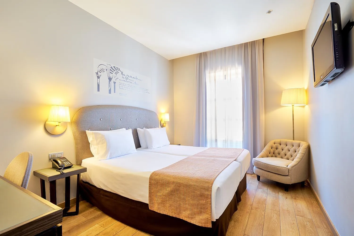 Bed in Eurostars Patios de Cordoba