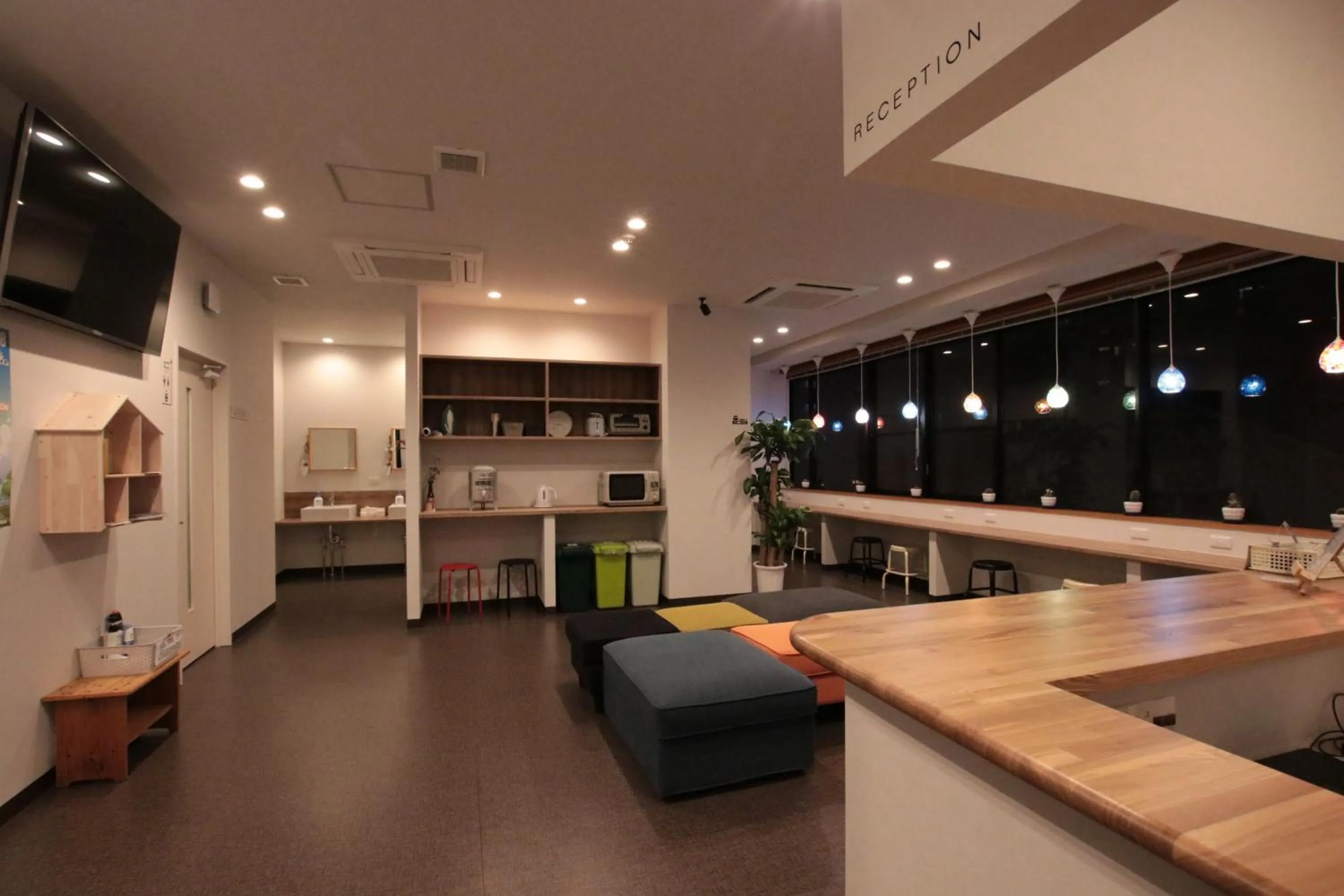 Lobby or reception in Mezame Hostel