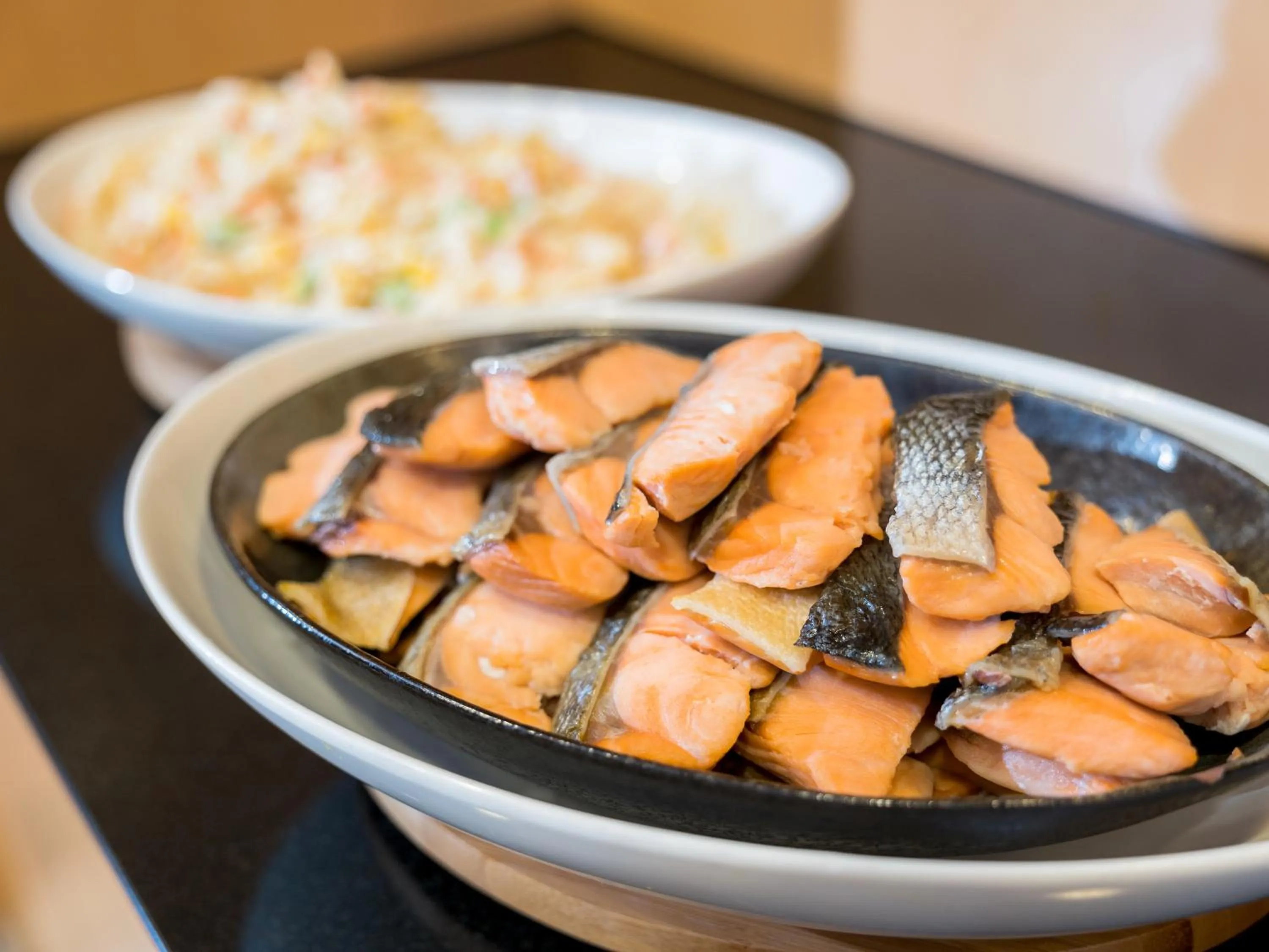 Asian breakfast in Super Hotel Yokkaichi Route 1