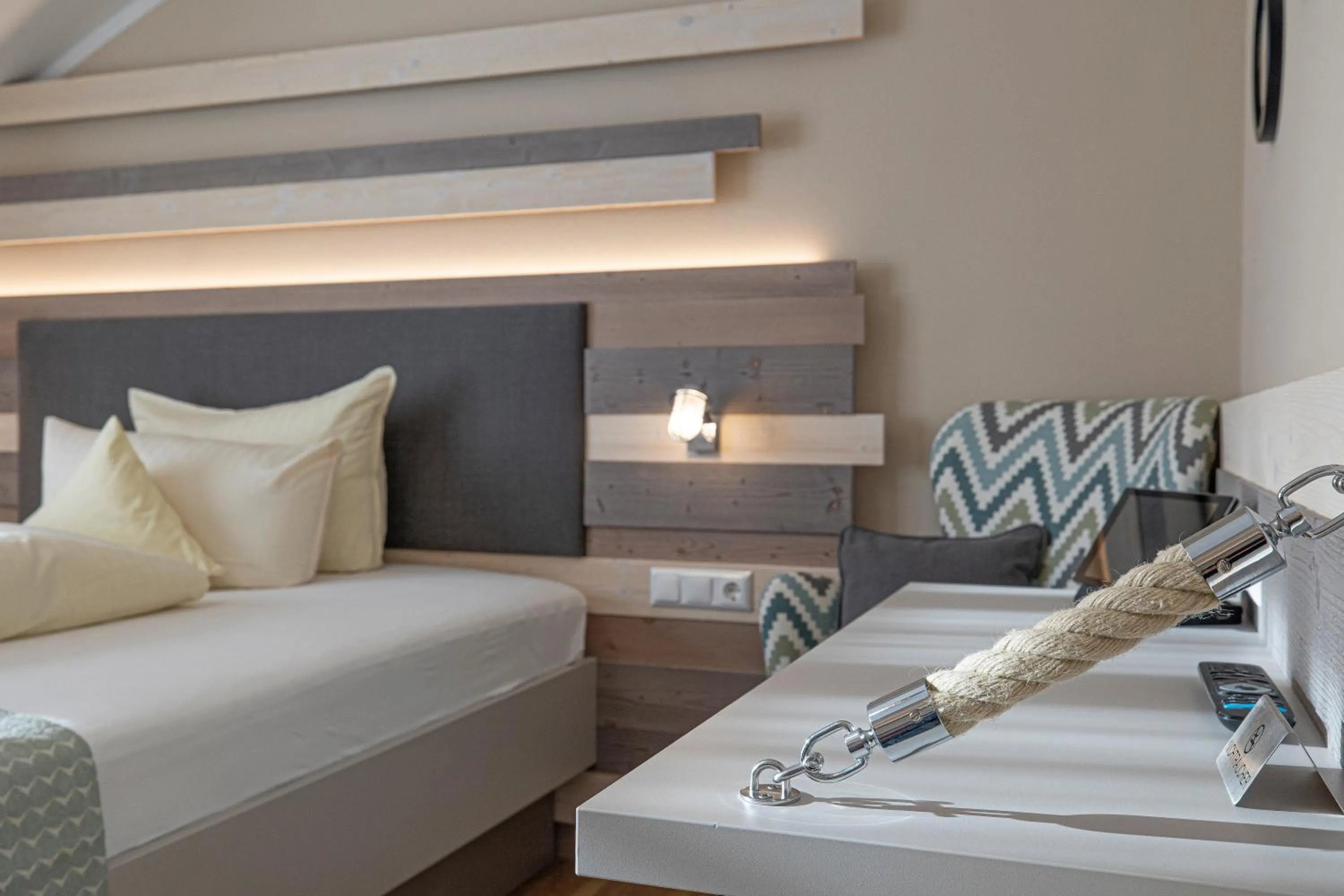 Bed in Seeblick Genuss und Spa Resort Amrum