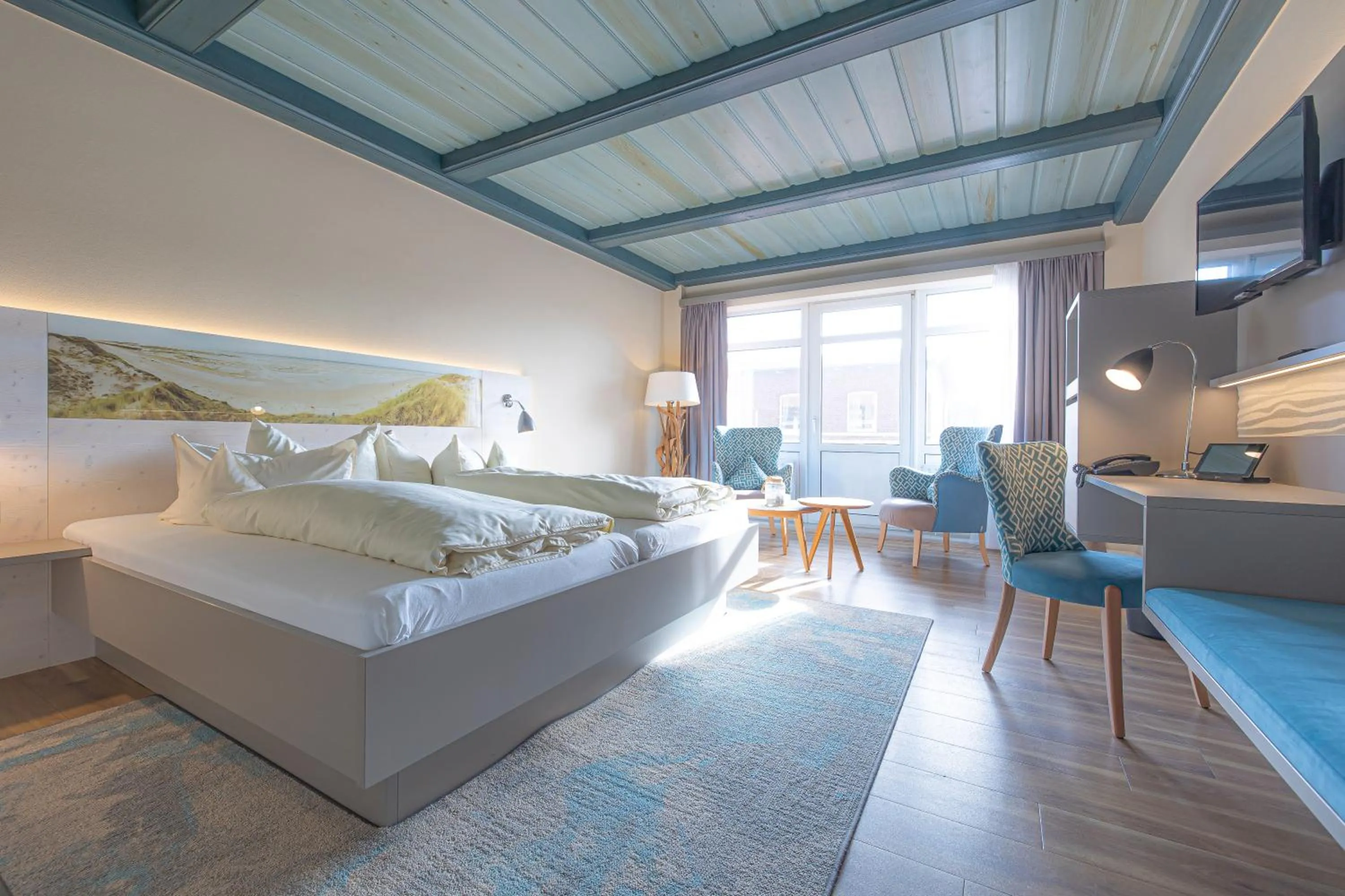 Bed in Seeblick Genuss und Spa Resort Amrum