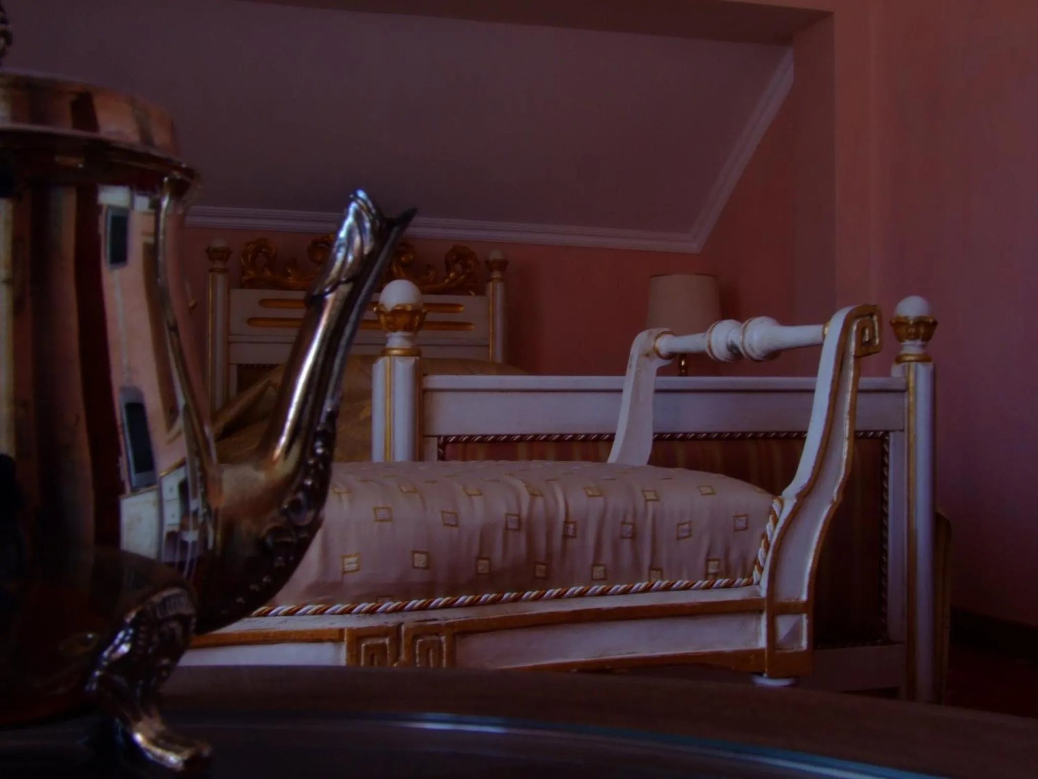 Decorative detail, Bed in Hotel Royal