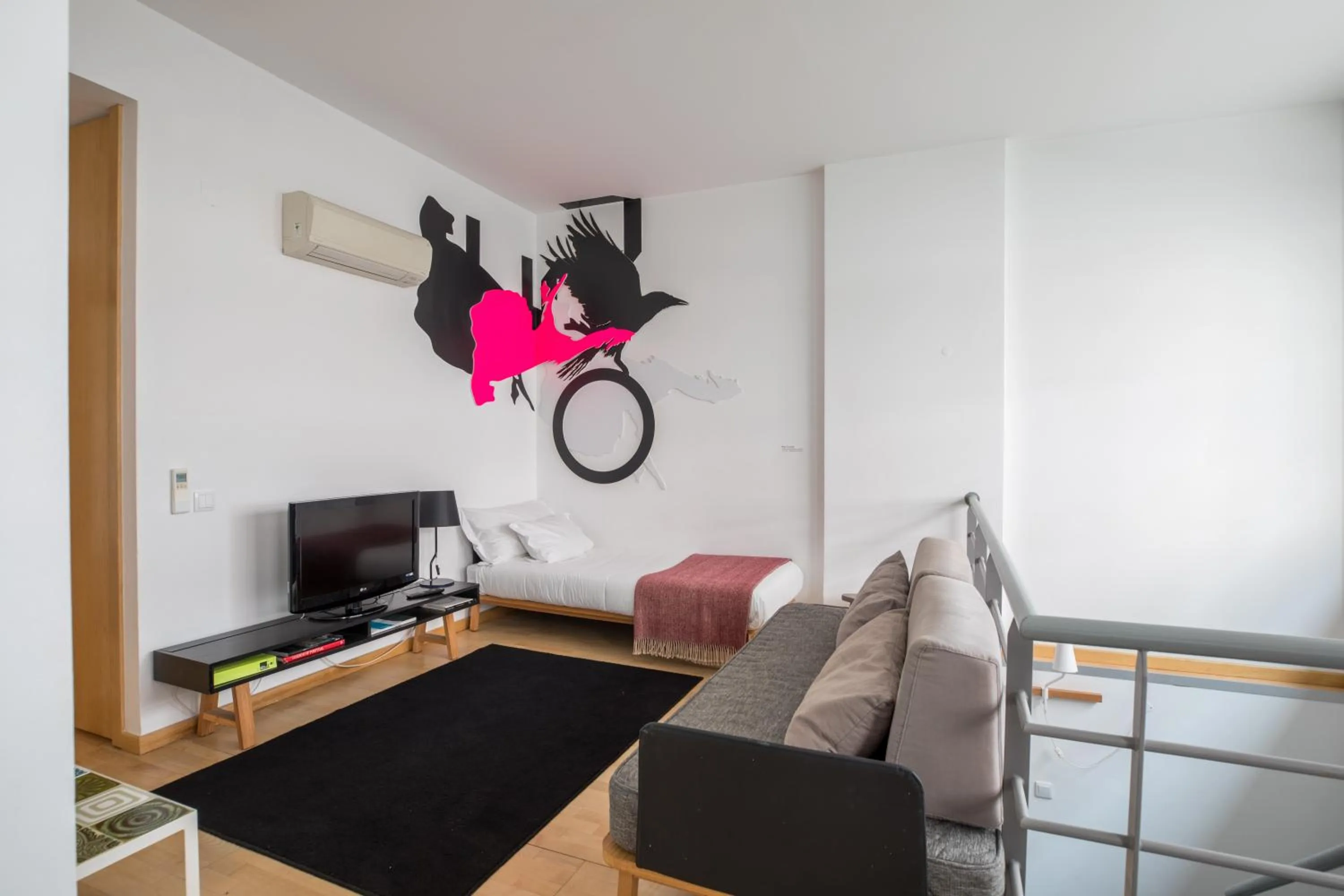 Living room in The Lisbonaire Apartments