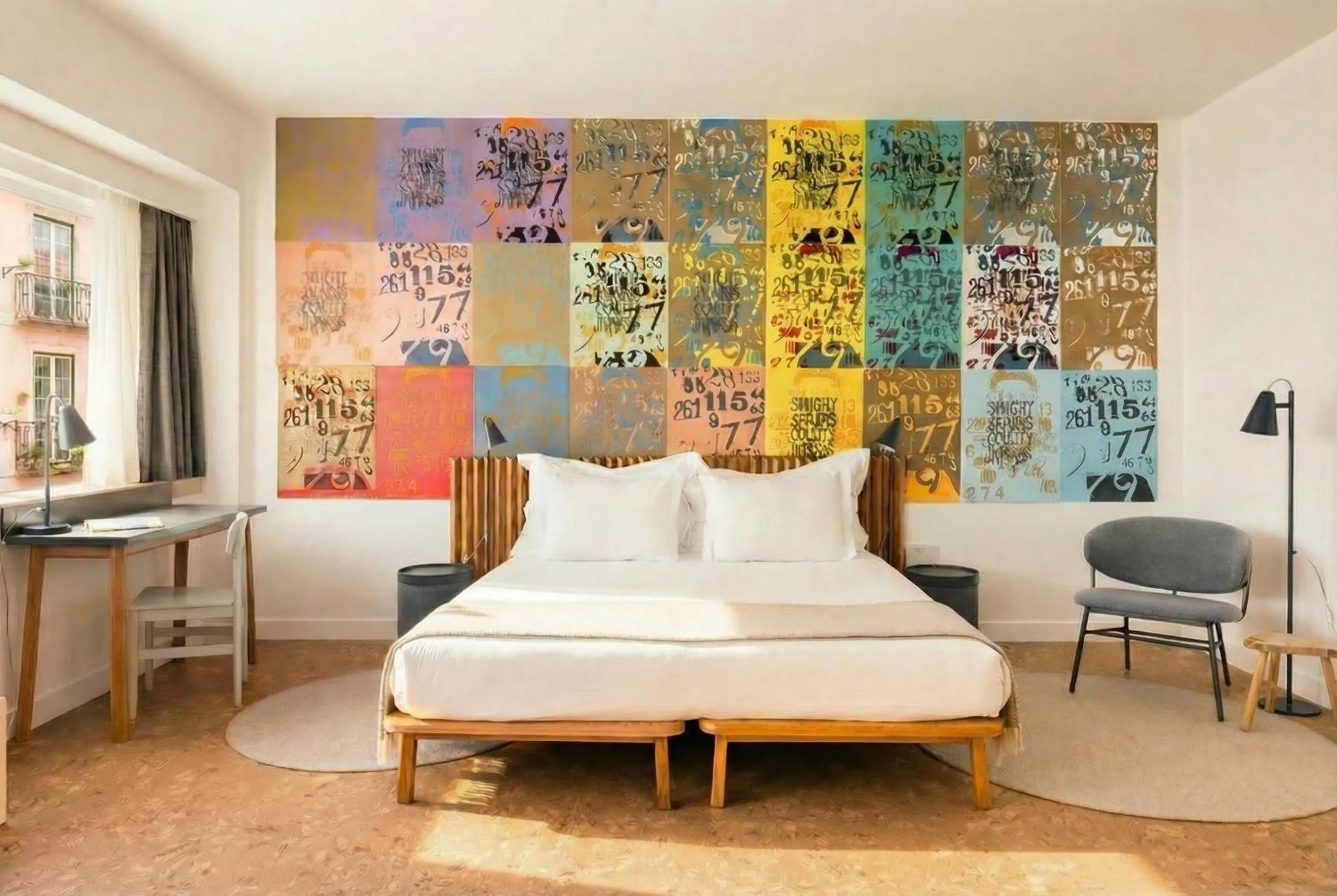 Bed in The Lisbonaire Apartments