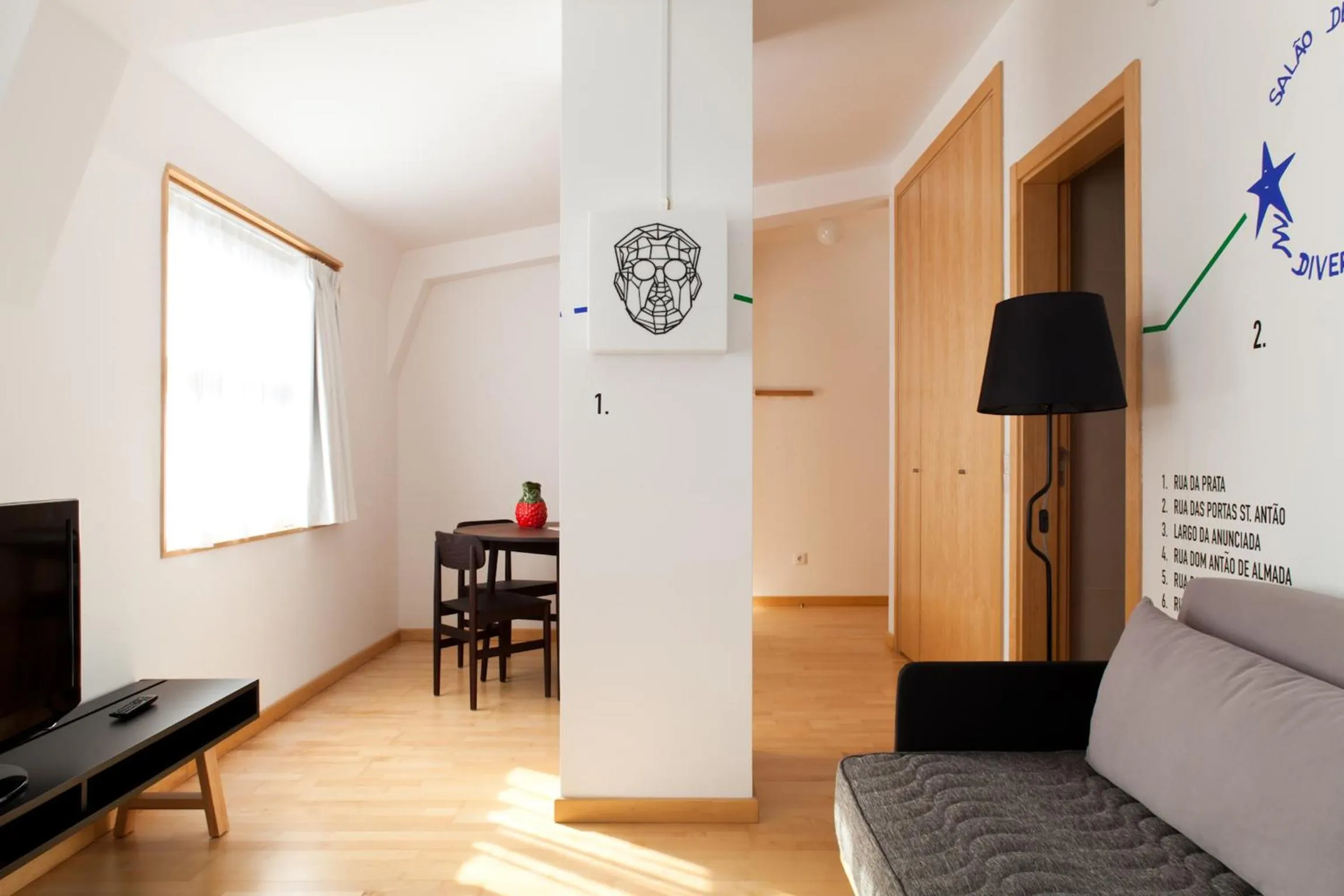 Living room in The Lisbonaire Apartments