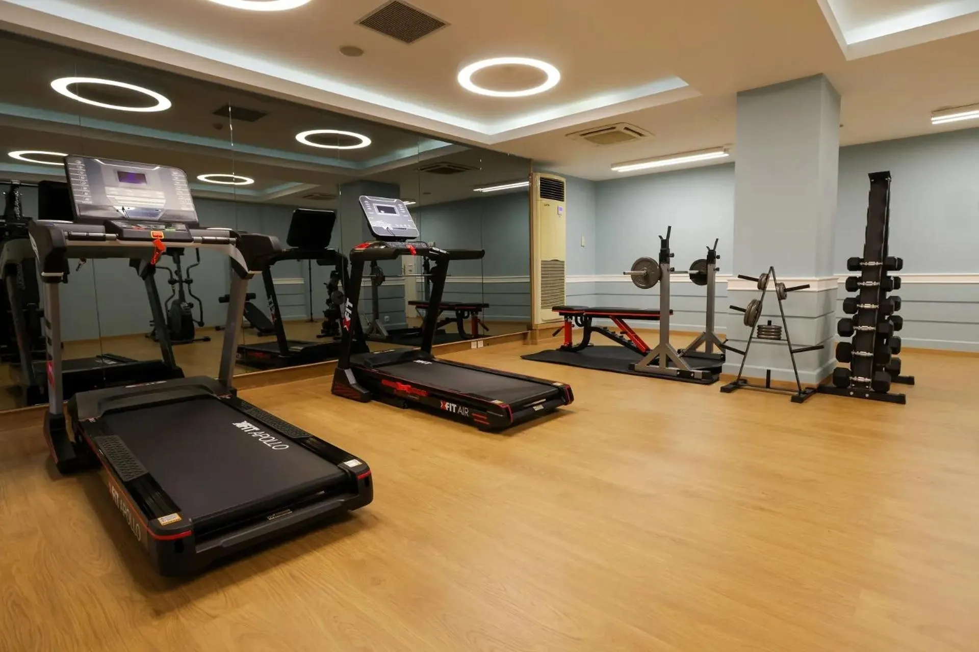 Fitness centre/facilities in Paliria Hotel