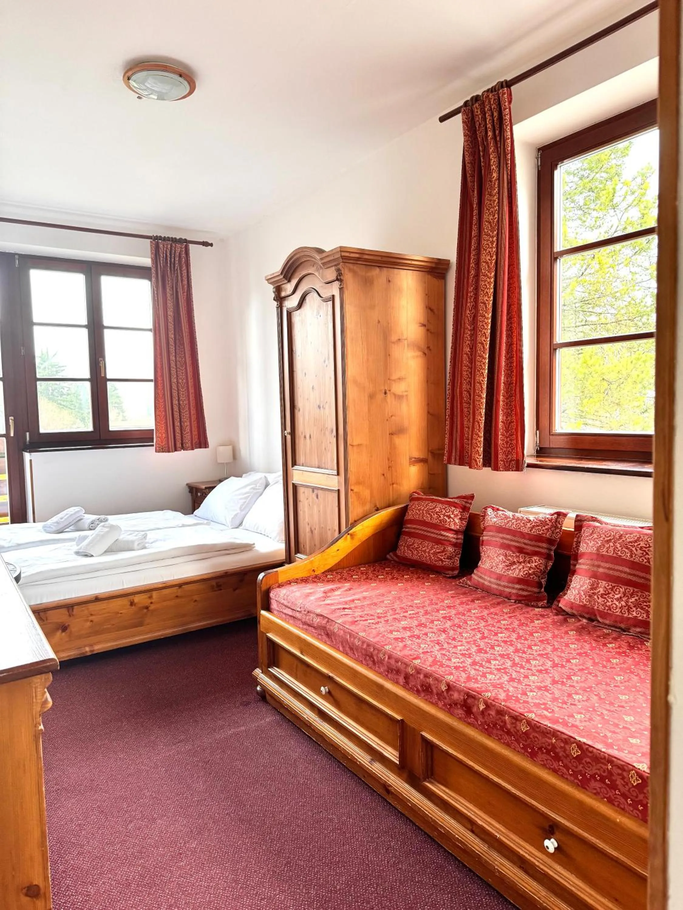 Bed in Sport hotel POMI