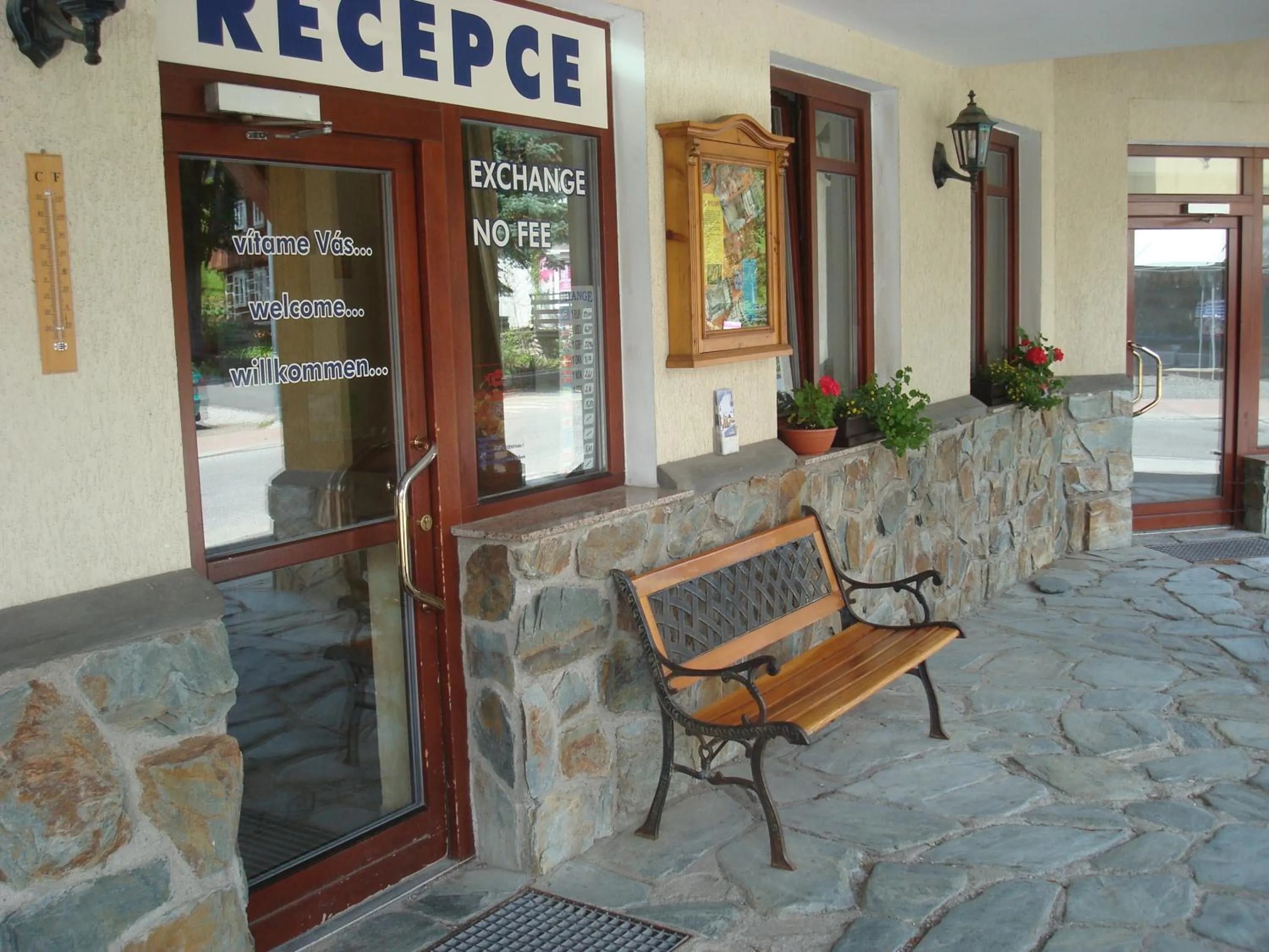 Facade/entrance in Sport hotel POMI