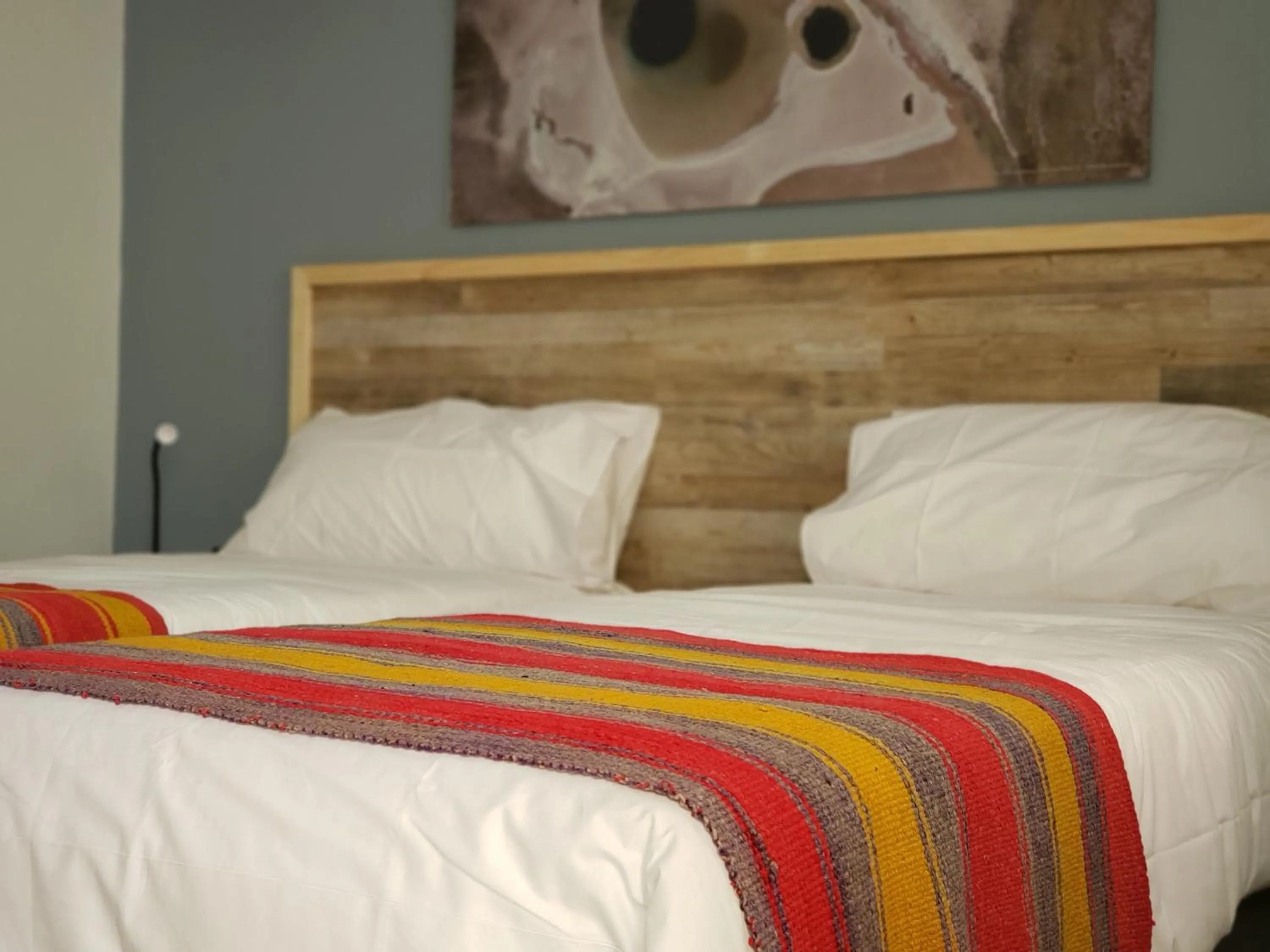 Bed in Hotel Jardin Atacama