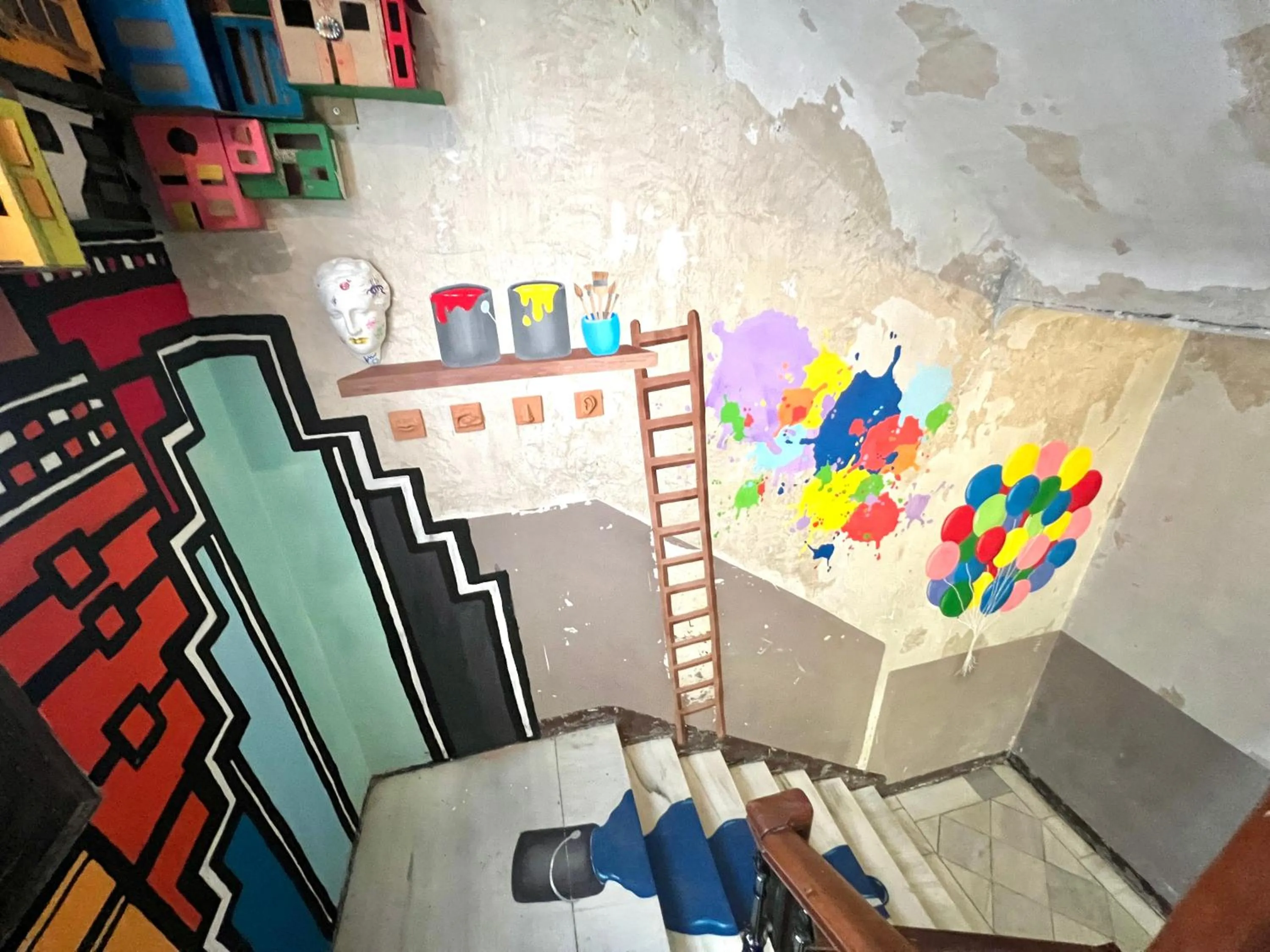 Decorative detail in ECO Hostel