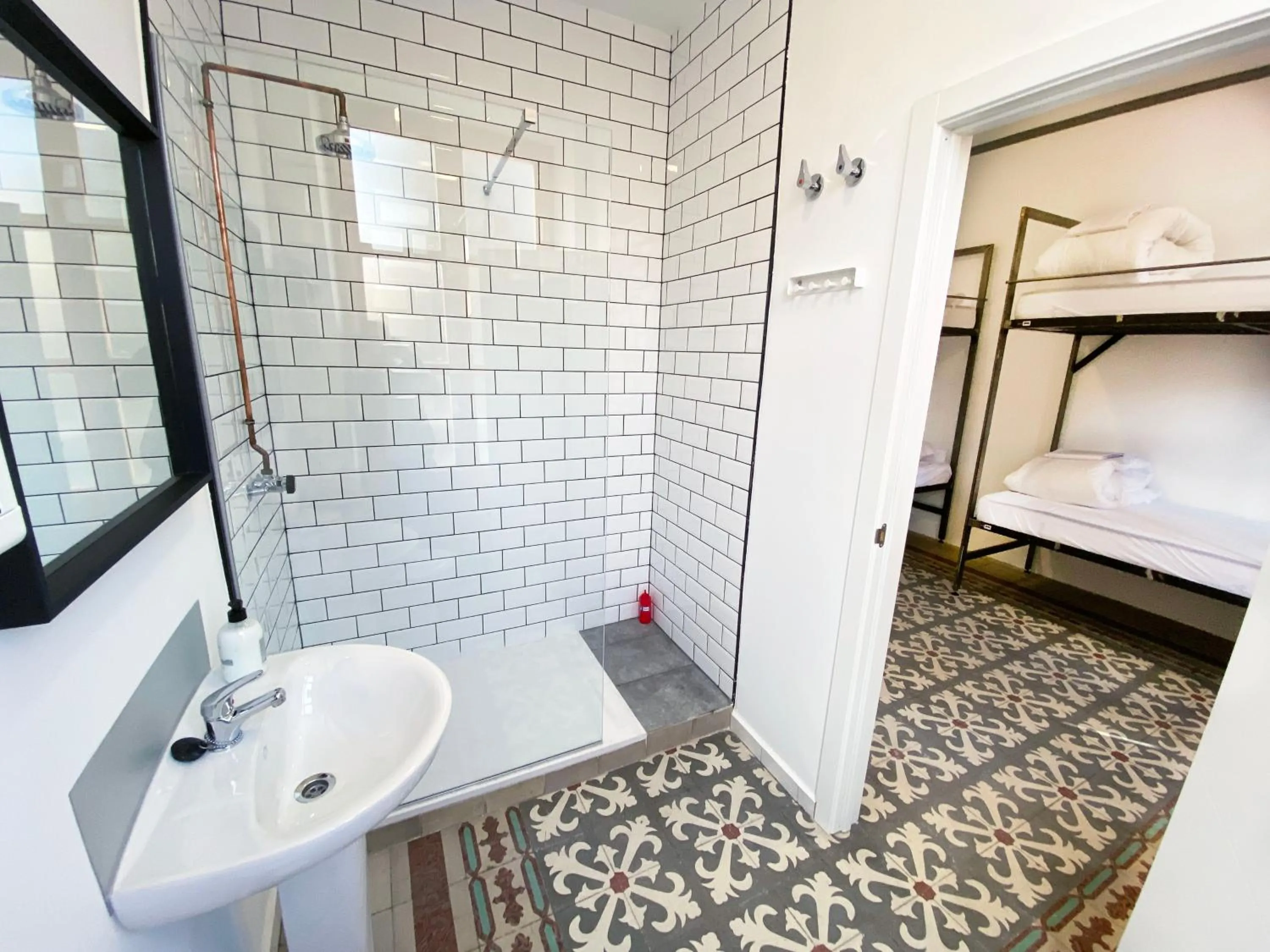 Shower, Bed in ECO Hostel